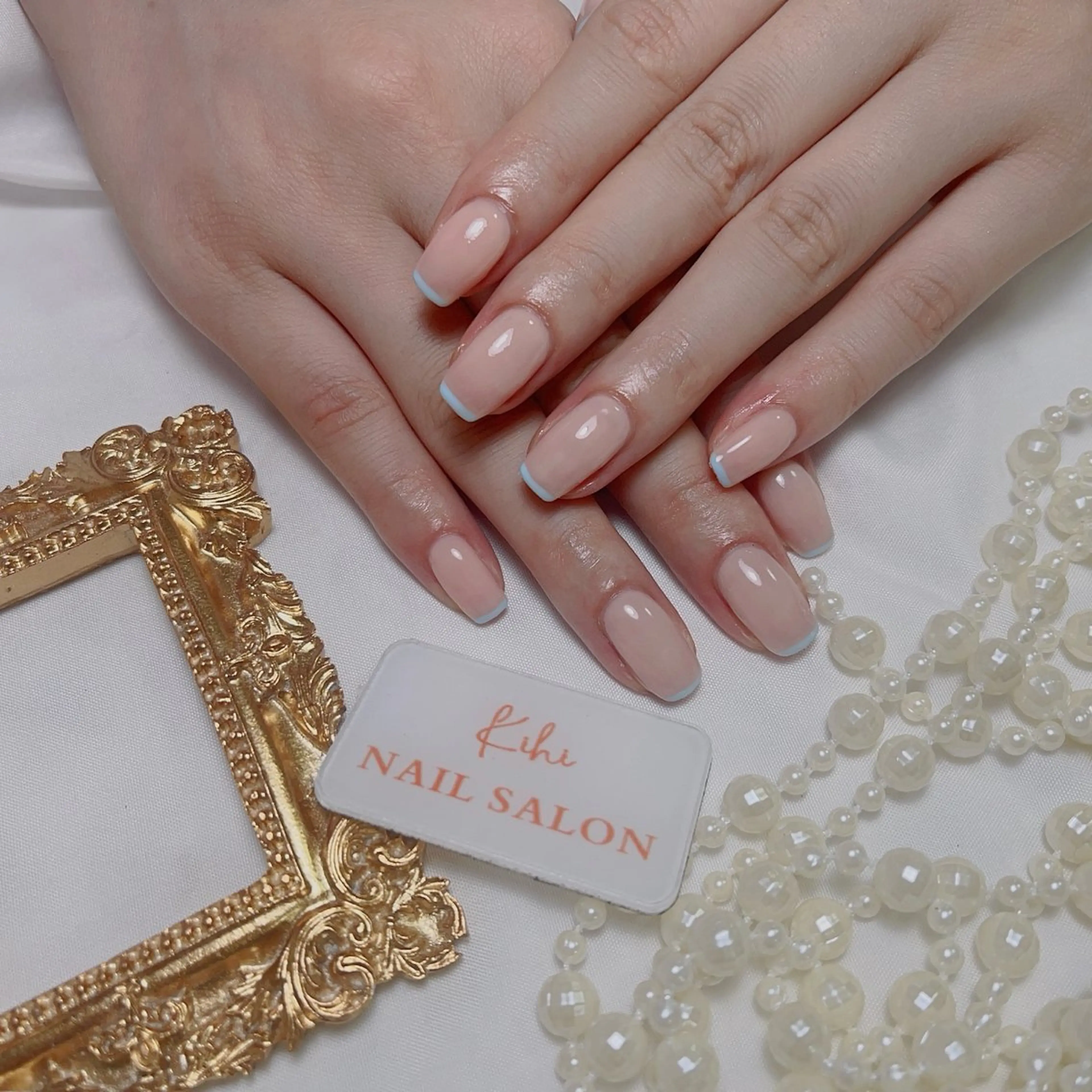 ネイル アートネイル フレンチネイル ジェルネイル グラデーション 韓国ネイル ハンドネイル 💕鈴木ユリ パラジェル/オフ無料のネイルデザイン