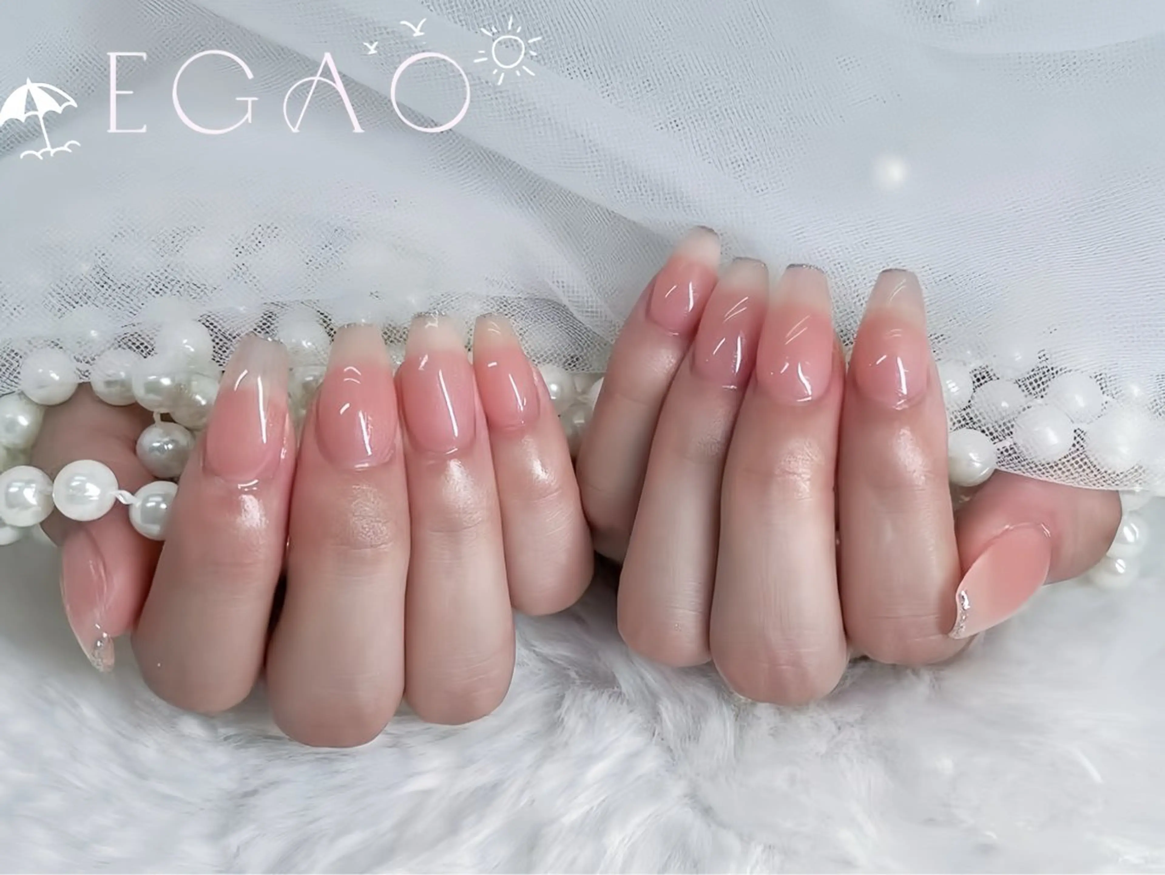 ネイル アートネイル フットネイル フレンチネイル ジェルネイル グラデーション ハンドネイル Egao Nail Salonのネイルデザイン