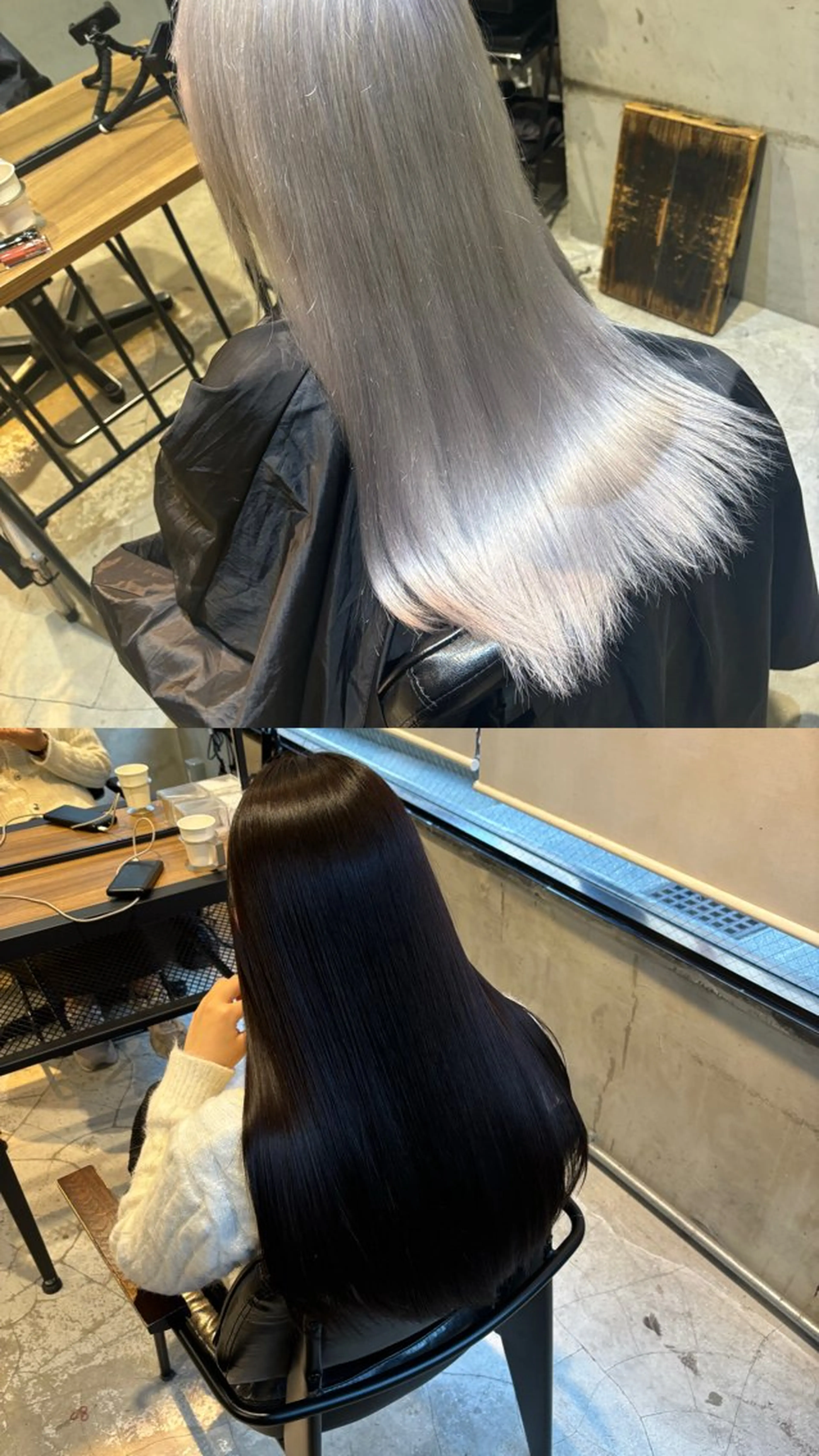 ロング カラー ハイトーンカラー ヘアカラー トリートメント サラサラ美髪へ✨ RIKUTOのヘアスタイル