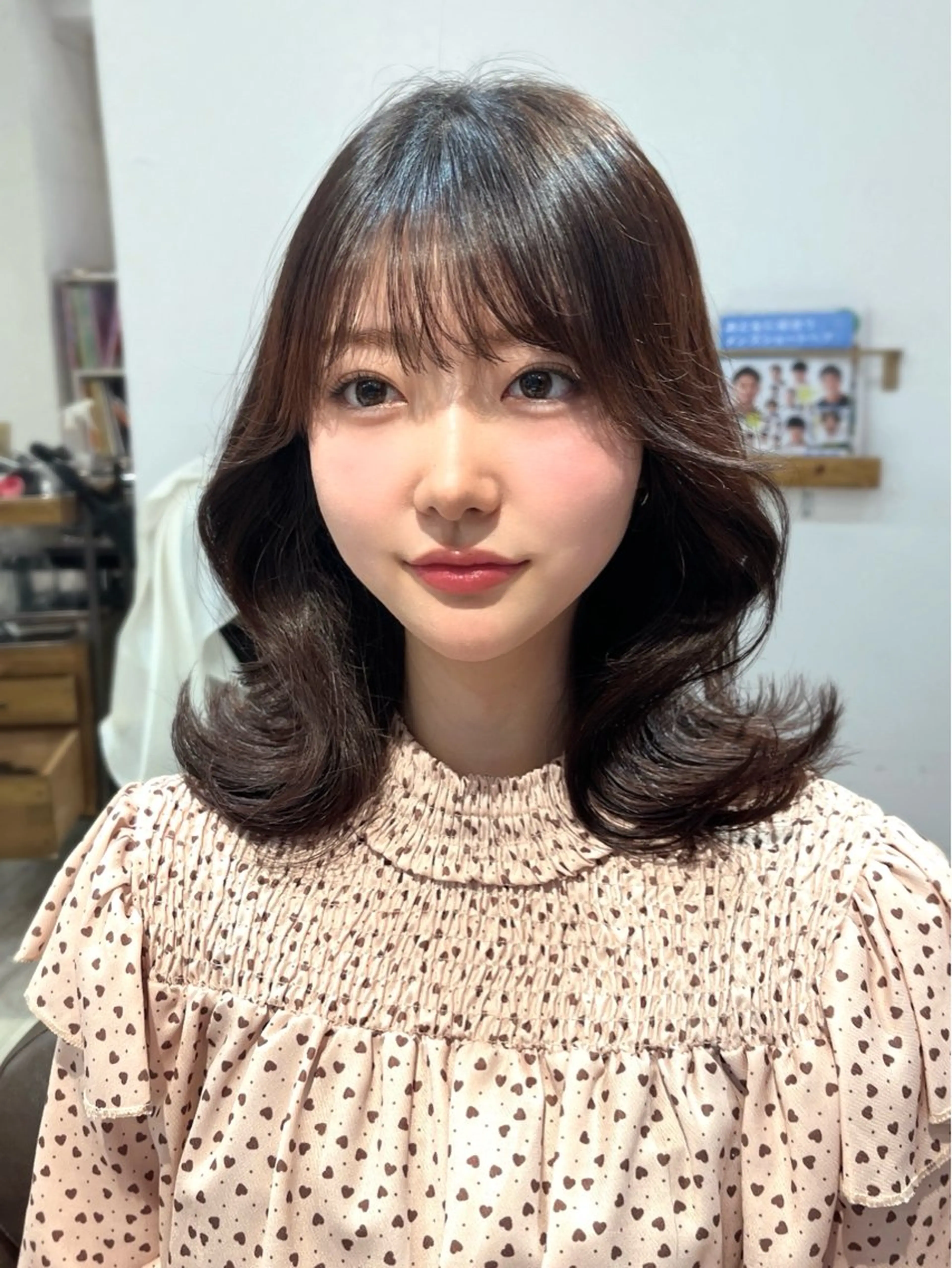 セミロング カラー 透明感カラー グレージュ くびれヘア 韓国風ヘア 似合わせカット カット ヘアカラー トリートメント レイヤーカット ✨️進藤ひかりのヘアスタイル