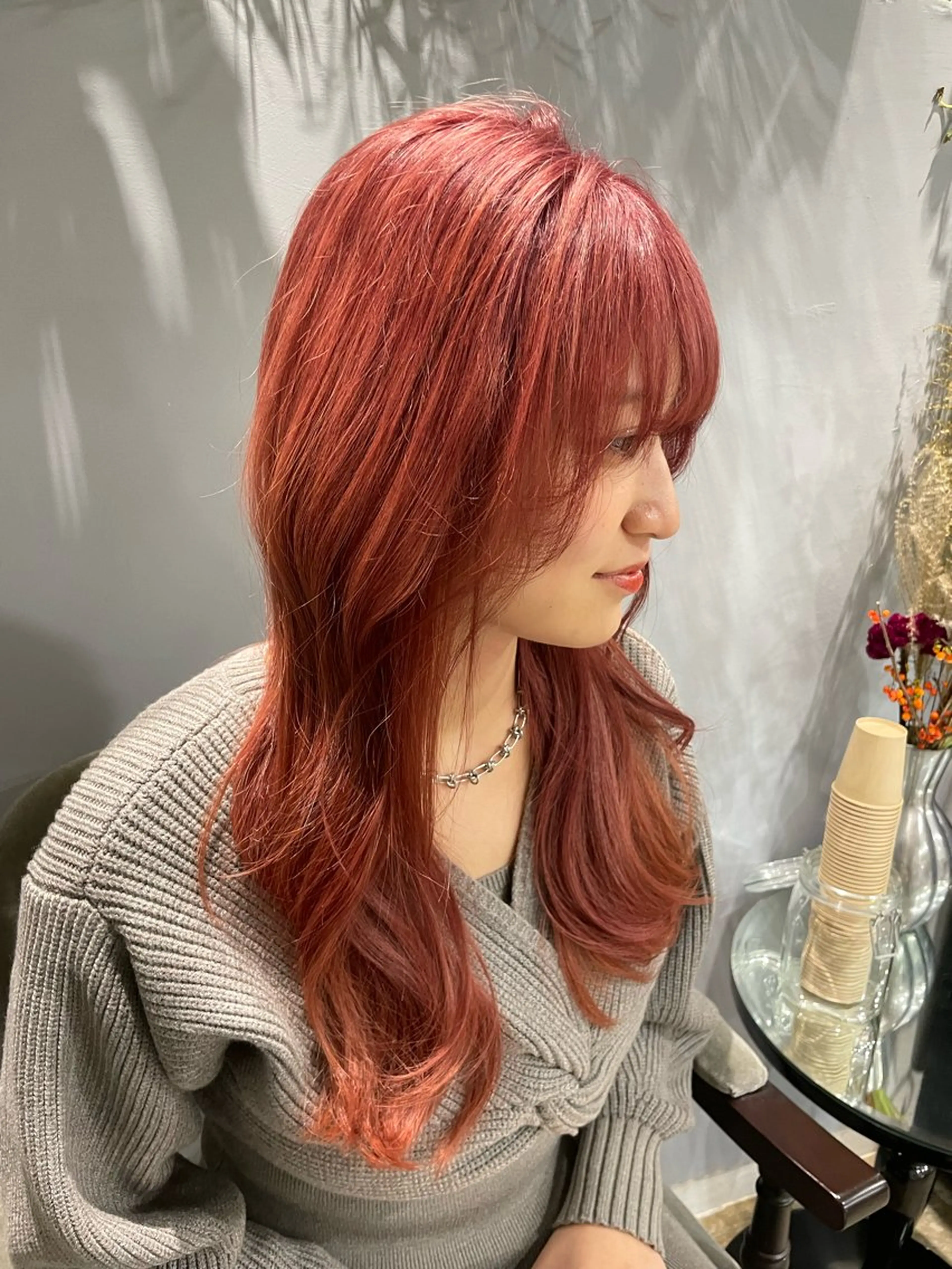 ロング カラー ヘアカラー 🌻Reina 艶カラー/髪質改善のヘアスタイル