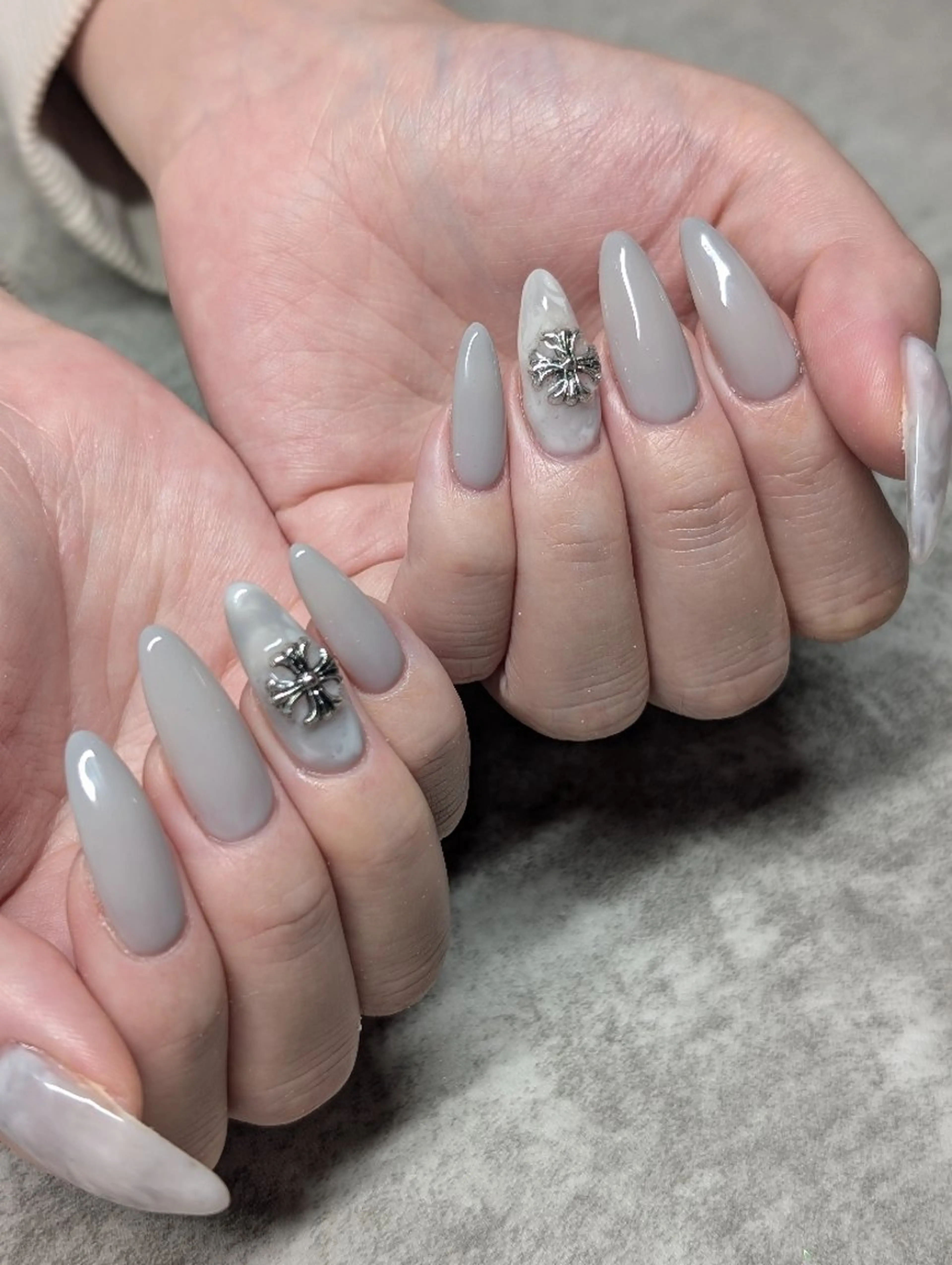 ネイル 大理石ネイル(マーブル) ハンドネイル Fuu所属・Fuuネイル リラクゼーションのネイルデザイン