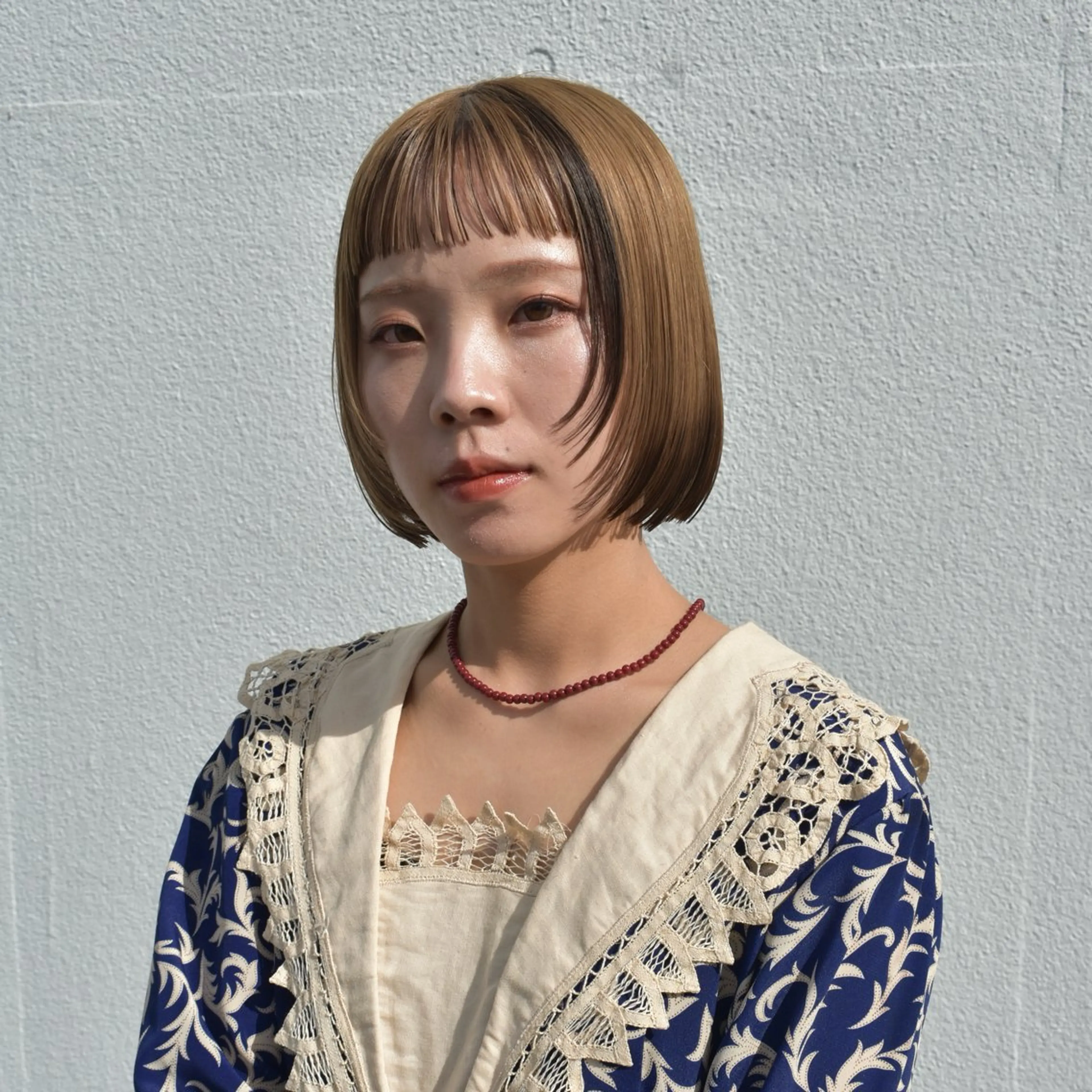 ショート カット ヘアカラー トリートメント 江本真由香 透明感/艶カラー🍃のヘアスタイル