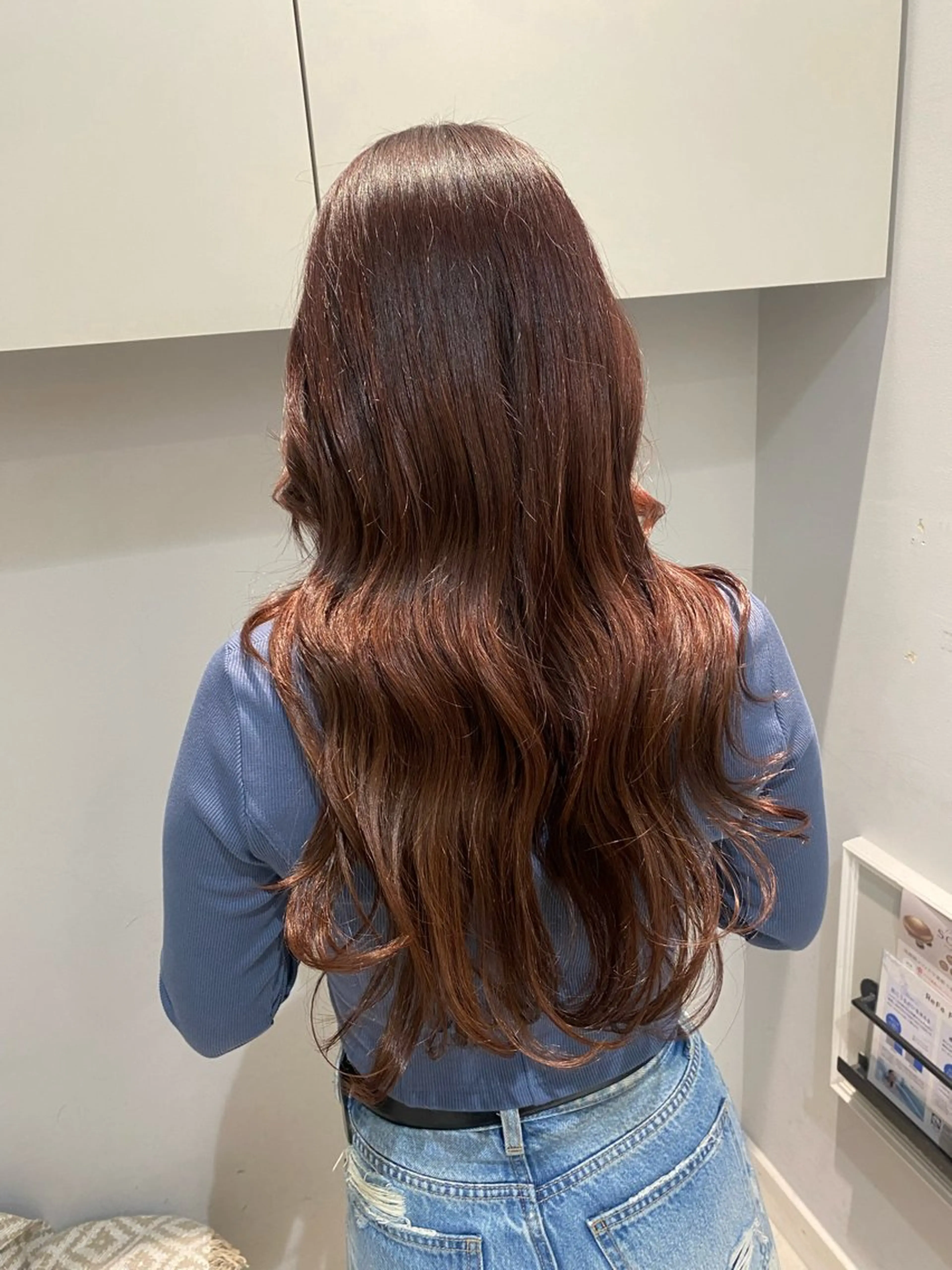 ロング ヘアカラー トリートメント 韓国ヘア🍒渡辺 咲🍒のヘアスタイル