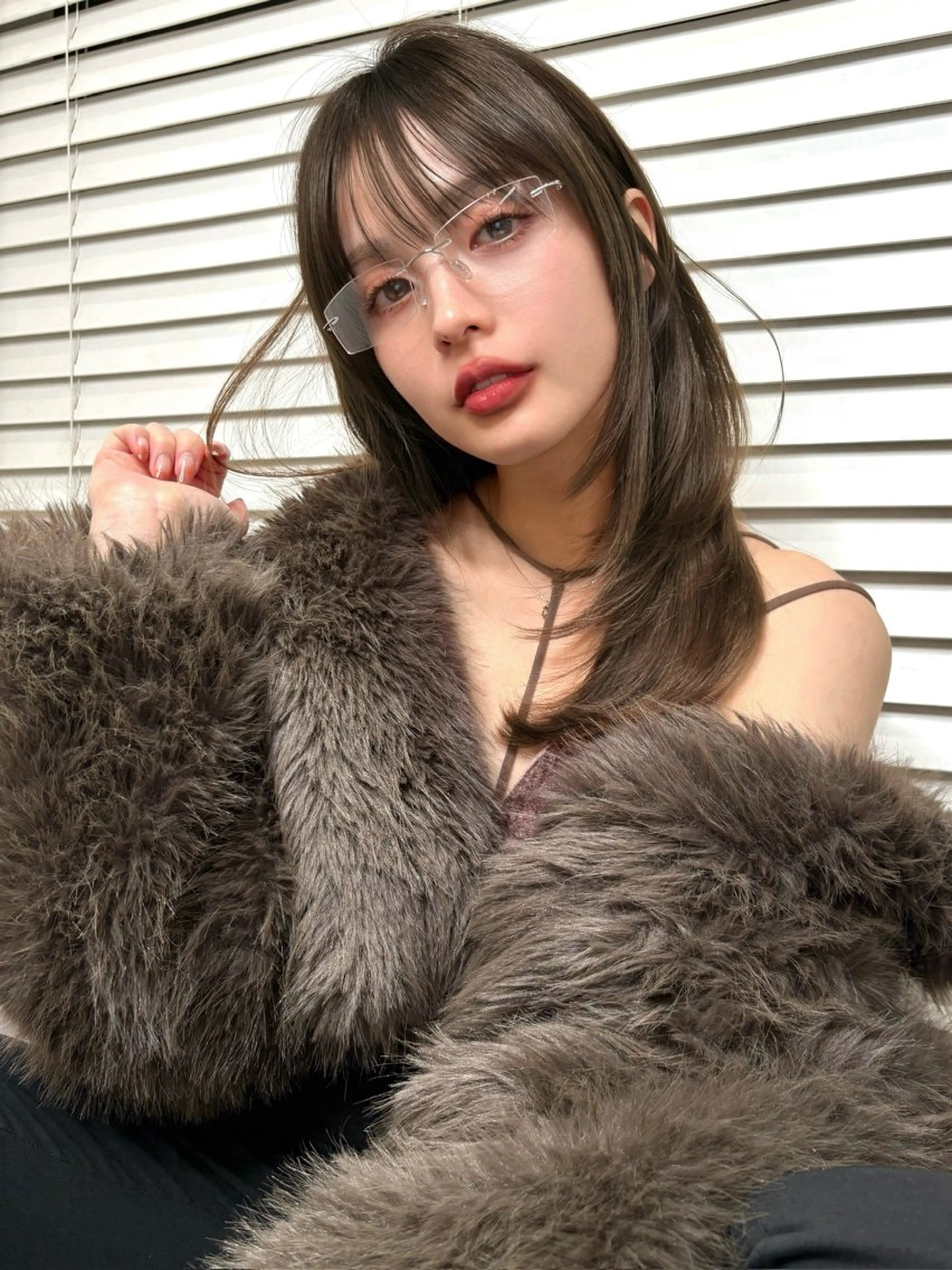 ロング ヘアカラー トリートメント くどうももか 浦和　ショート　ボブのヘアスタイル