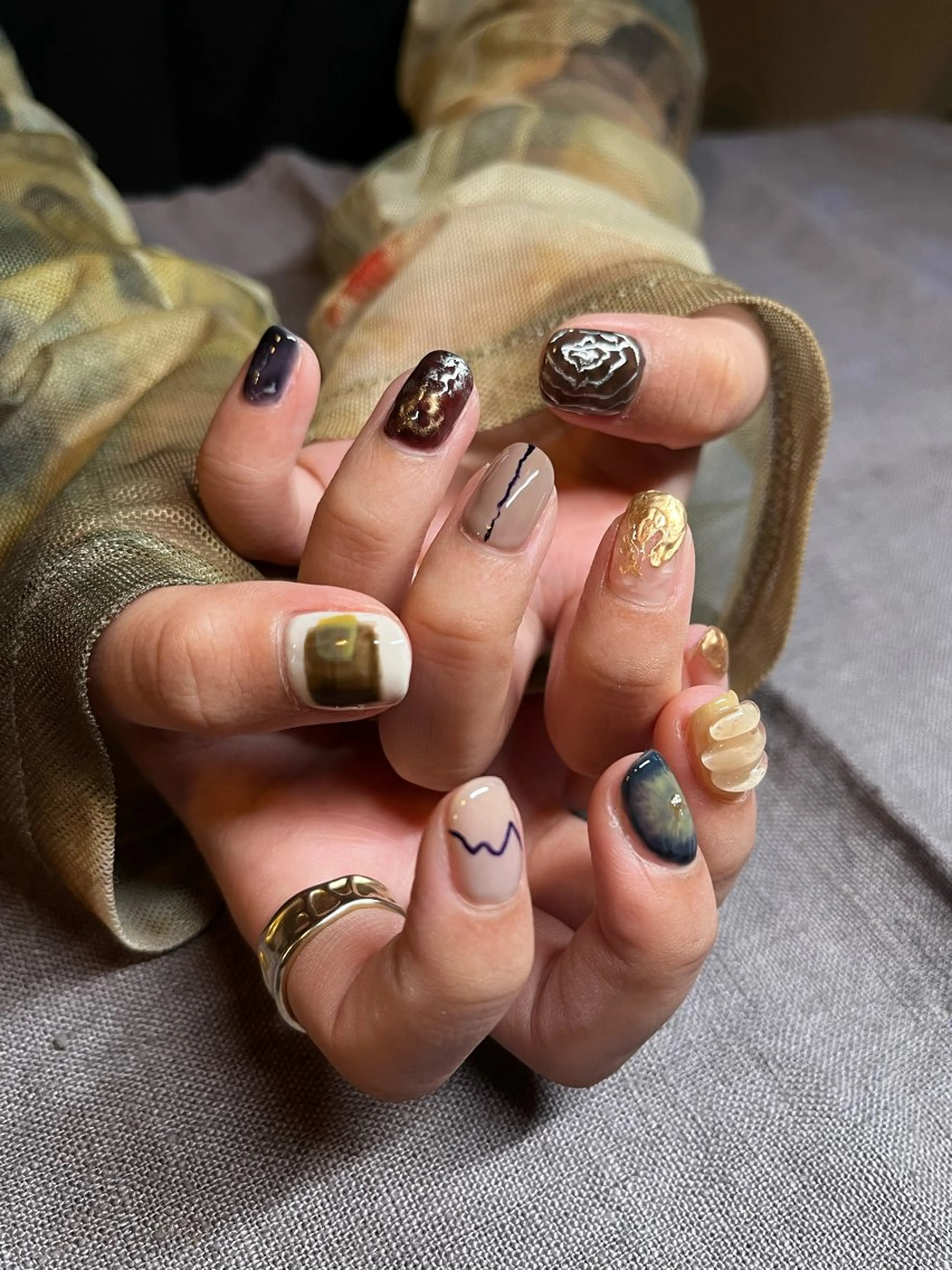 ネイル アートネイル ニュアンスネイル ネイルチップ atelier mofのネイルデザイン