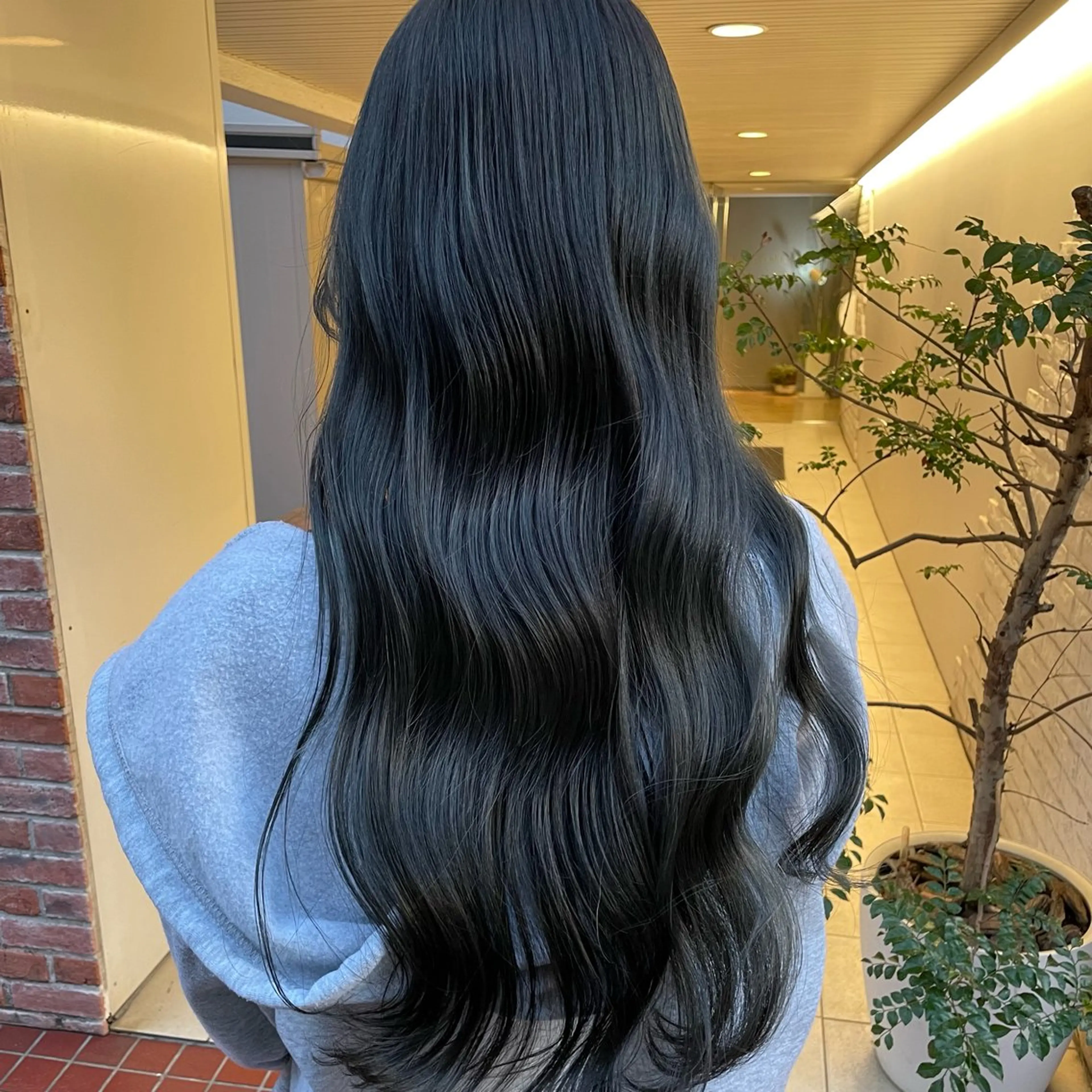 ロング カラー カット ヘアカラー ブリーチ無しダブル カラー / LINAのヘアスタイル