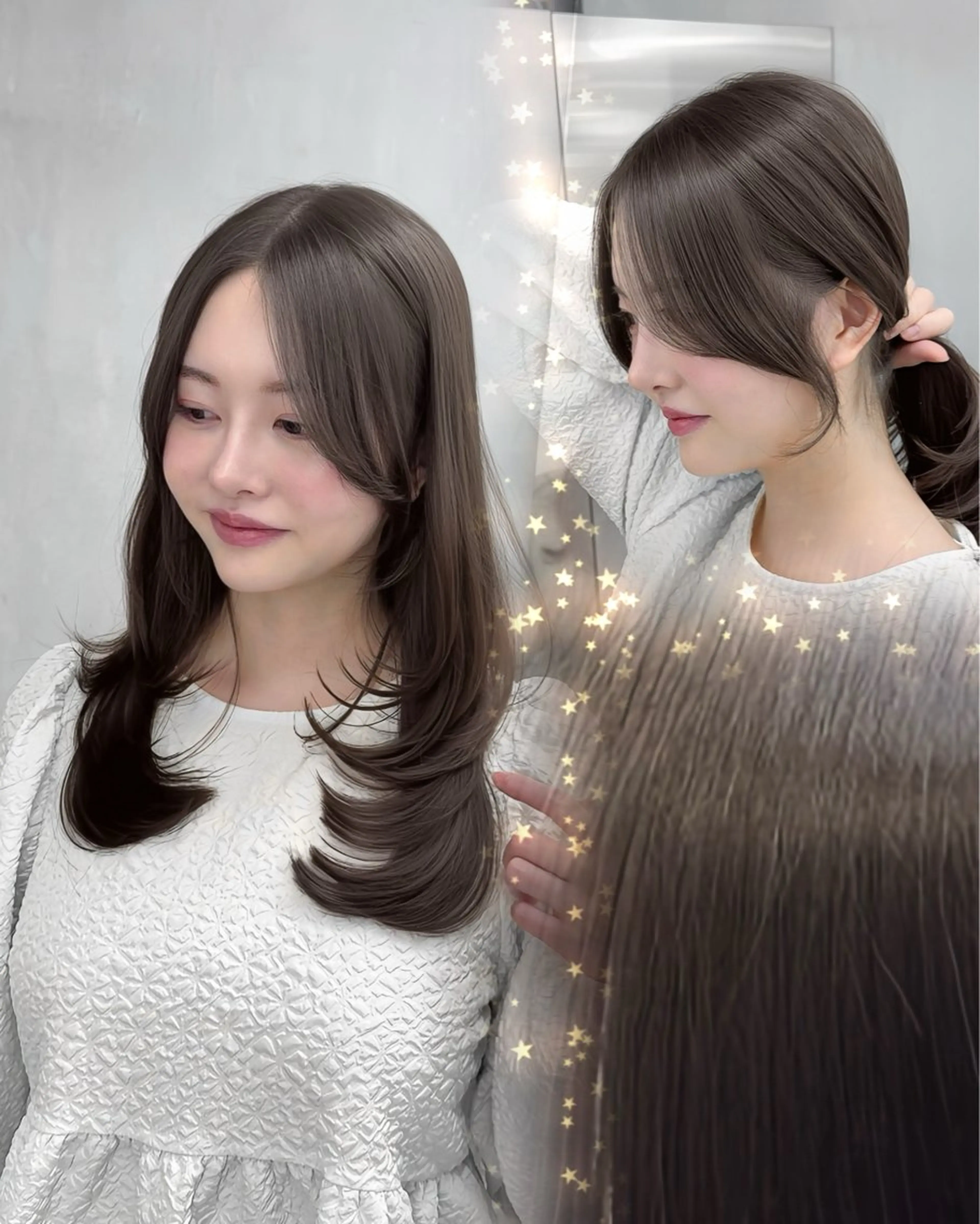 セミロング トリートメント カット ヘアカラー トリートメント 髪質改善VALETTE福岡天神所属・髪質改善/レイヤー /韓国ヘアNOBUのヘアスタイル