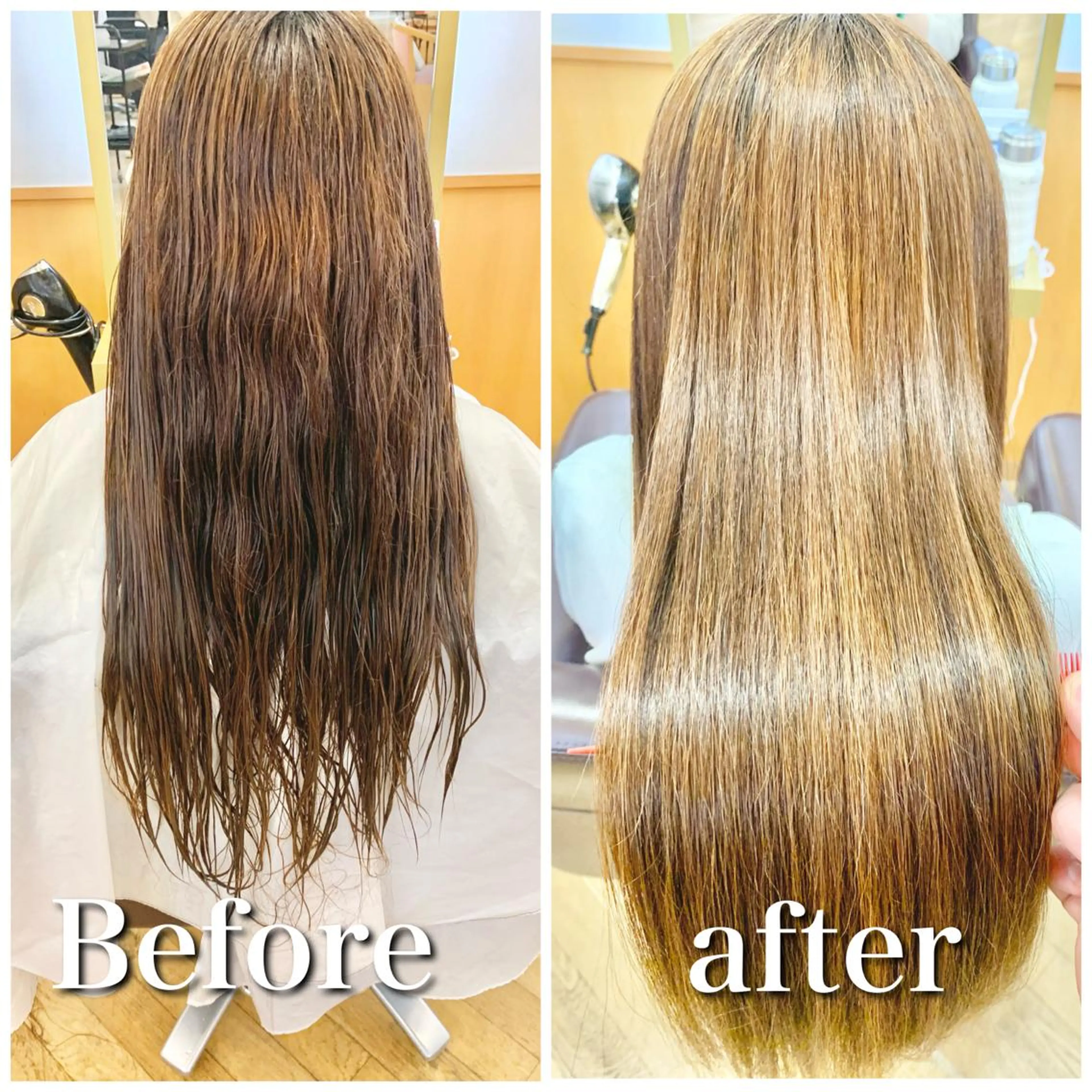 ロング 縮毛矯正 サンテヴィスタ　本八幡店所属・中根　いち 美髪を作るプロのヘアスタイル