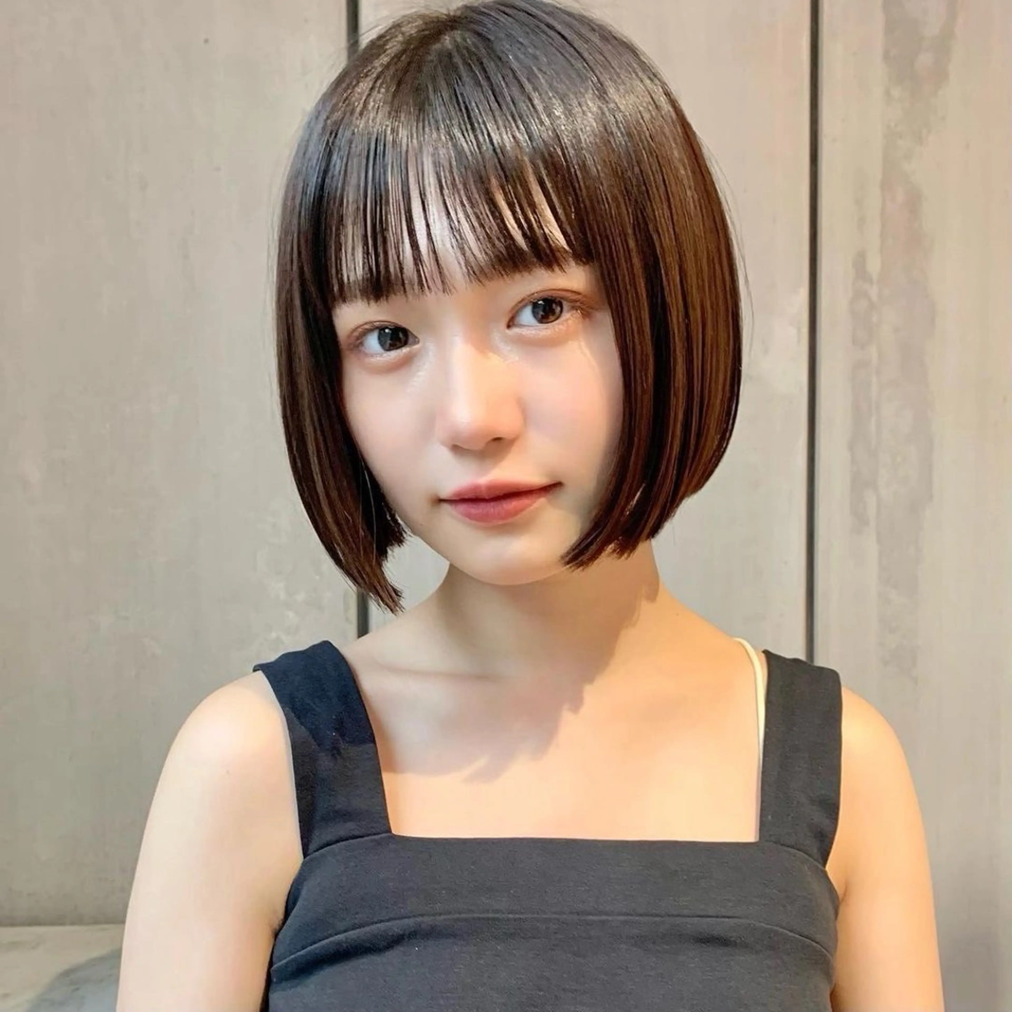 ショート 学生 韓国風ヘア おくれ毛 小顔カット CITY.所属・早藤 芙麗有のヘアスタイル