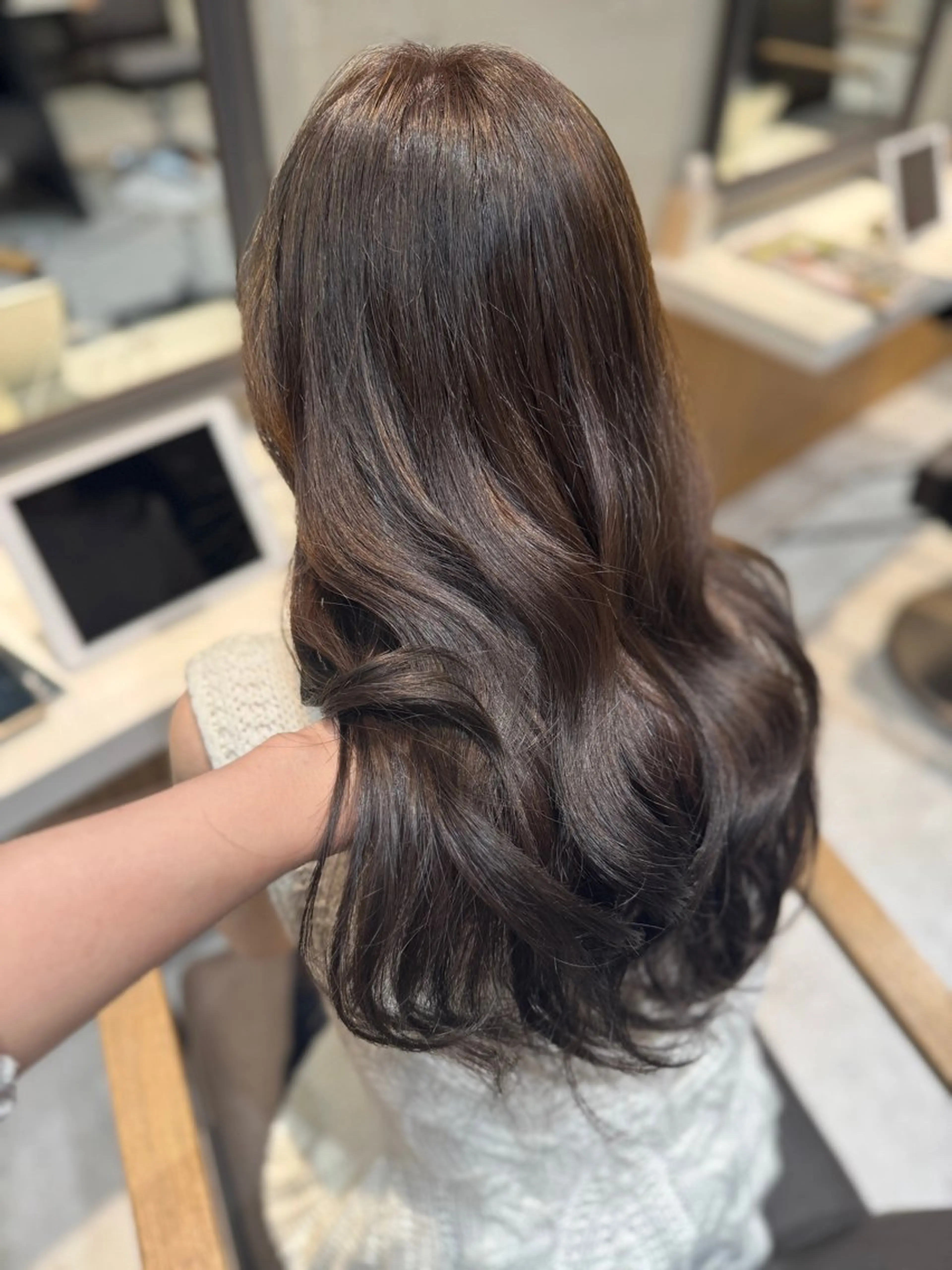 セミロング カラー ブリーチなしWカラー ヘアセット🎀はるかのヘアスタイル