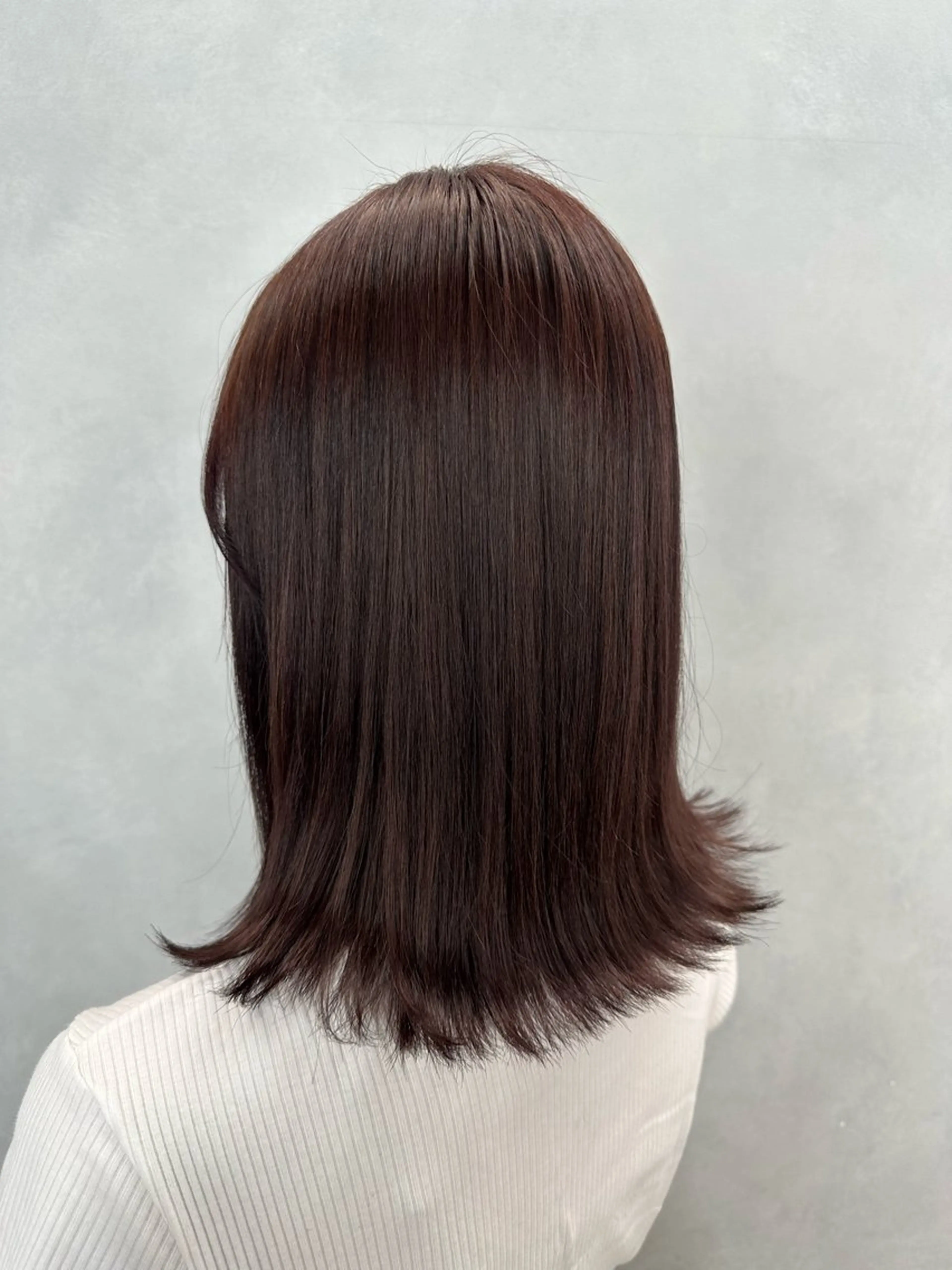 セミロング カラー グレージュ ラベンダーカラー ラベンダーグレージュ ラベンダーグレー 🌷モア 🌷暖色カラー・ボブのヘアスタイル