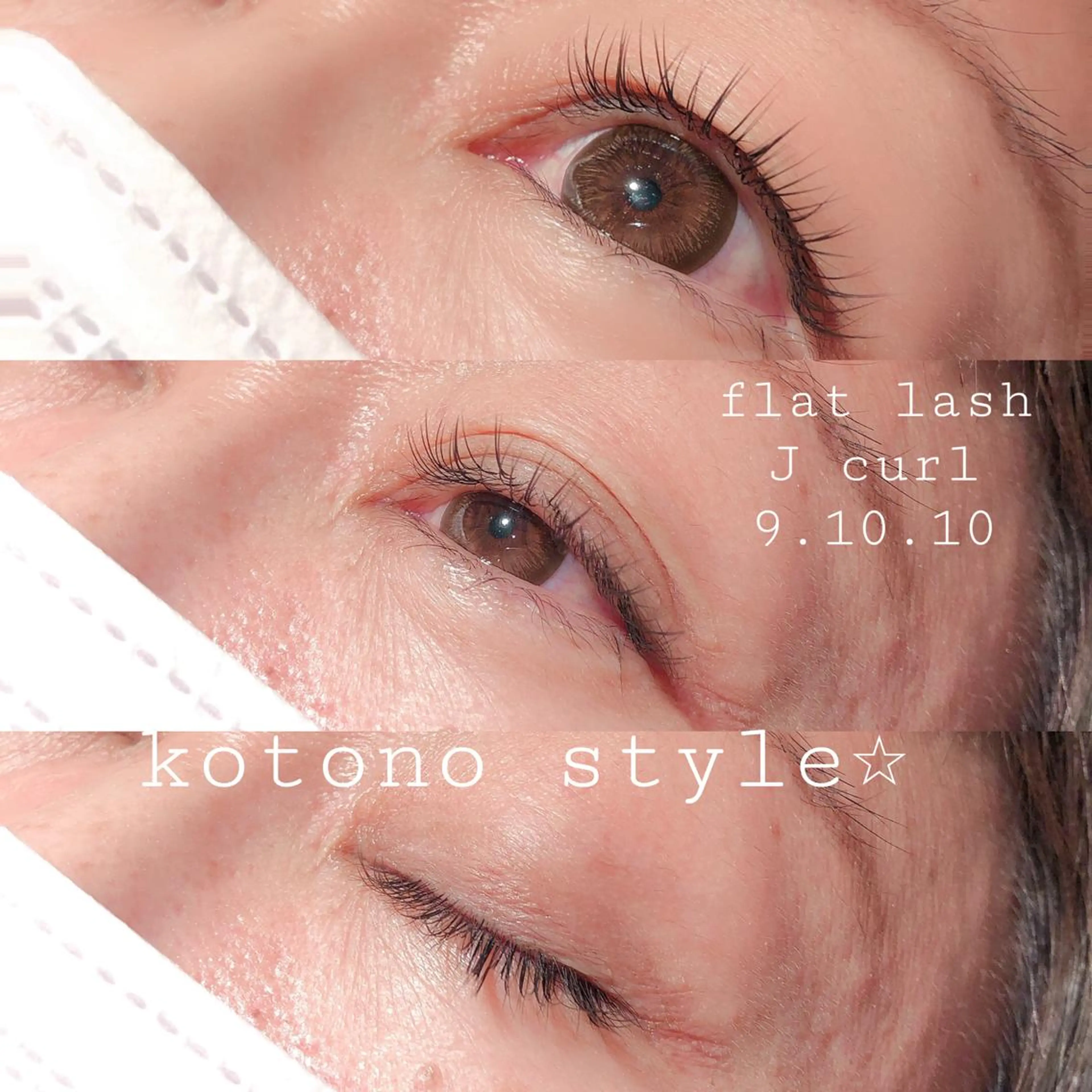 マツエク・マツパ フラットラッシュ Jカール Neo店長🌿 KOTONO🌿のマツエク・マツパデザイン