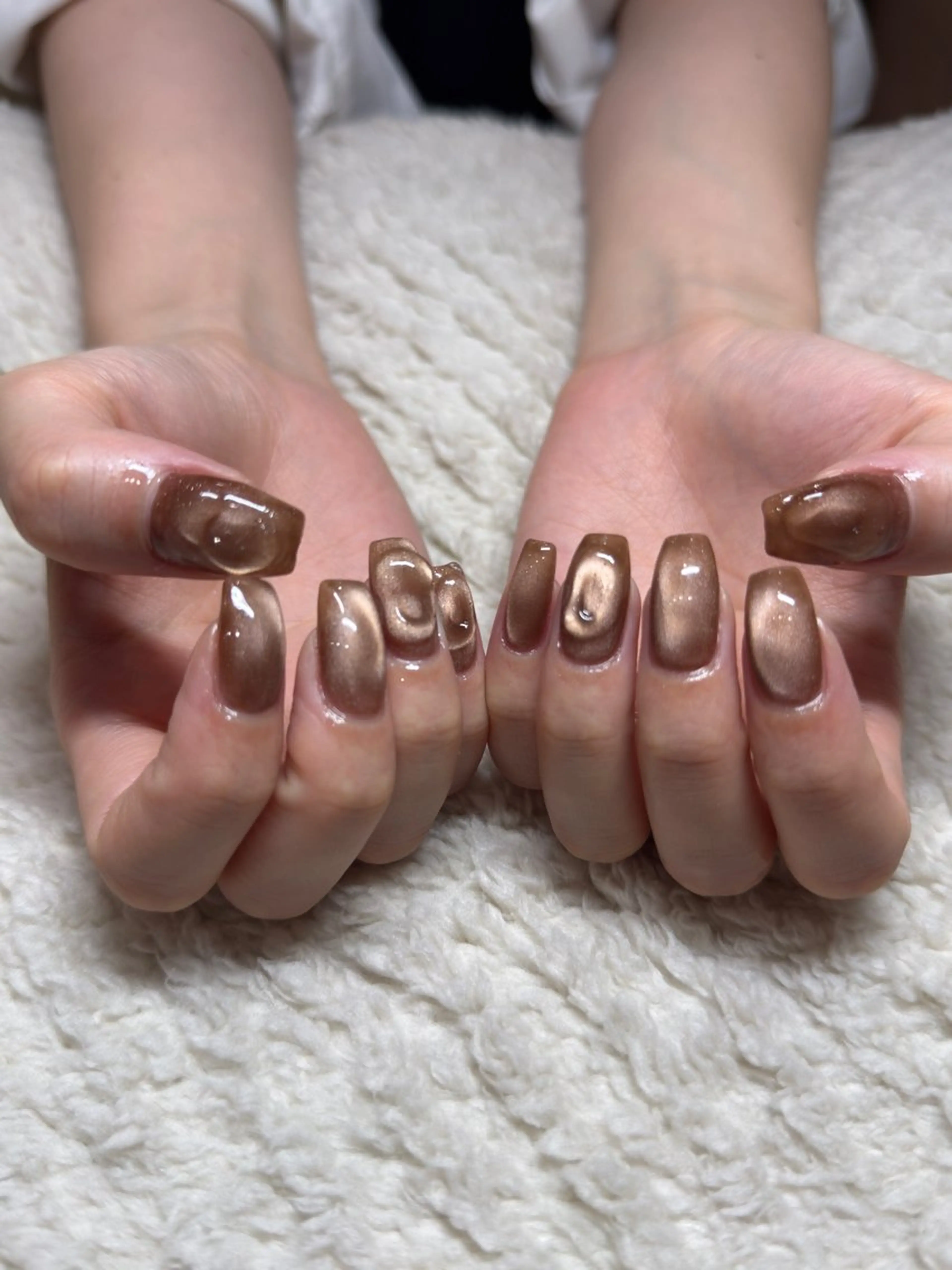 ネイル アートネイル クリアネイル ぷっくりネイル ハンドネイル nalu🐚 京橋｜Rommyのネイルデザイン