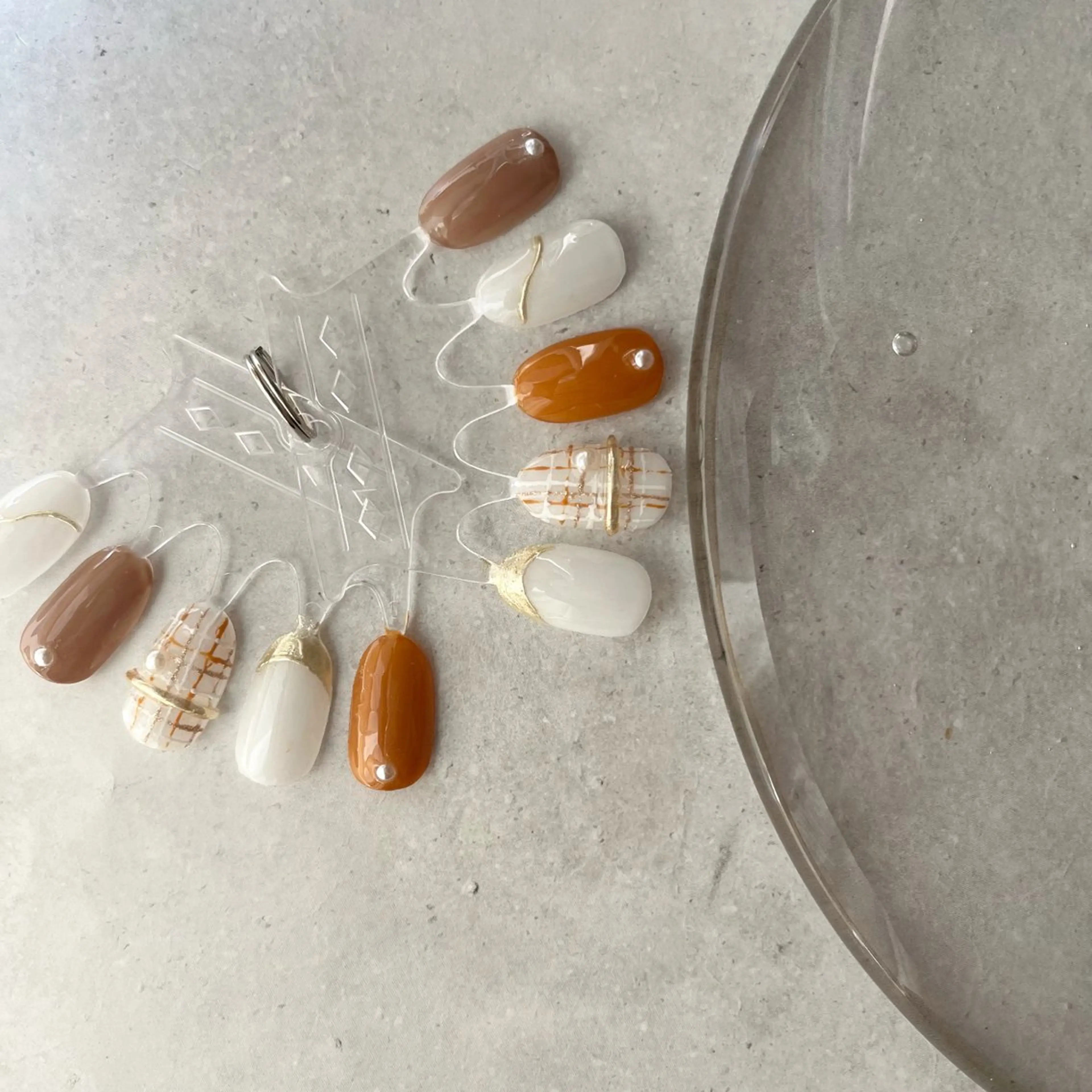 ネイル 春ネイル ツイードネイル K Aのネイルデザイン