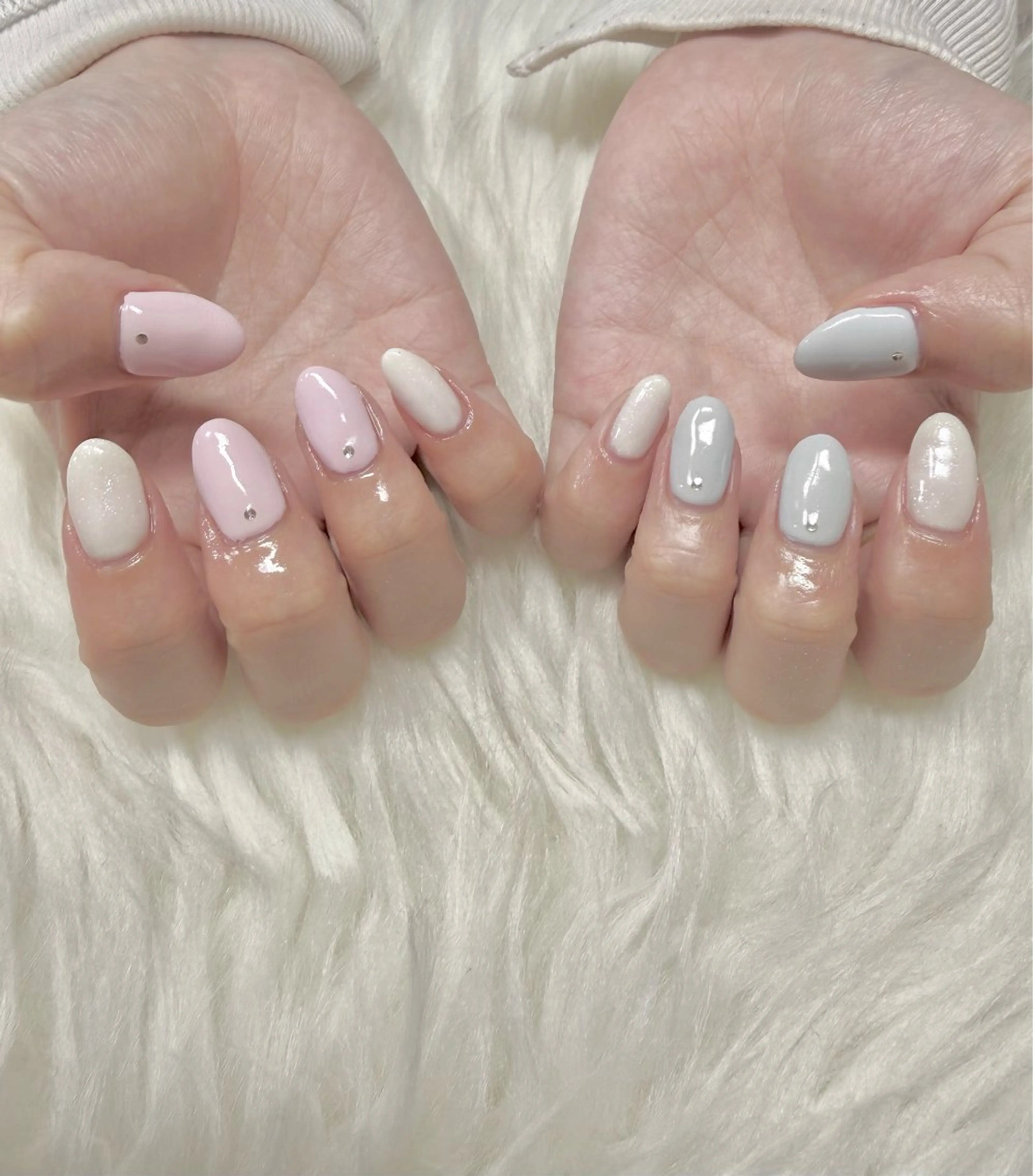 ネイル オーロラネイル ハンドネイル ネイルサロンミスユー所属・miss you ♡ Miyuuのネイルデザイン