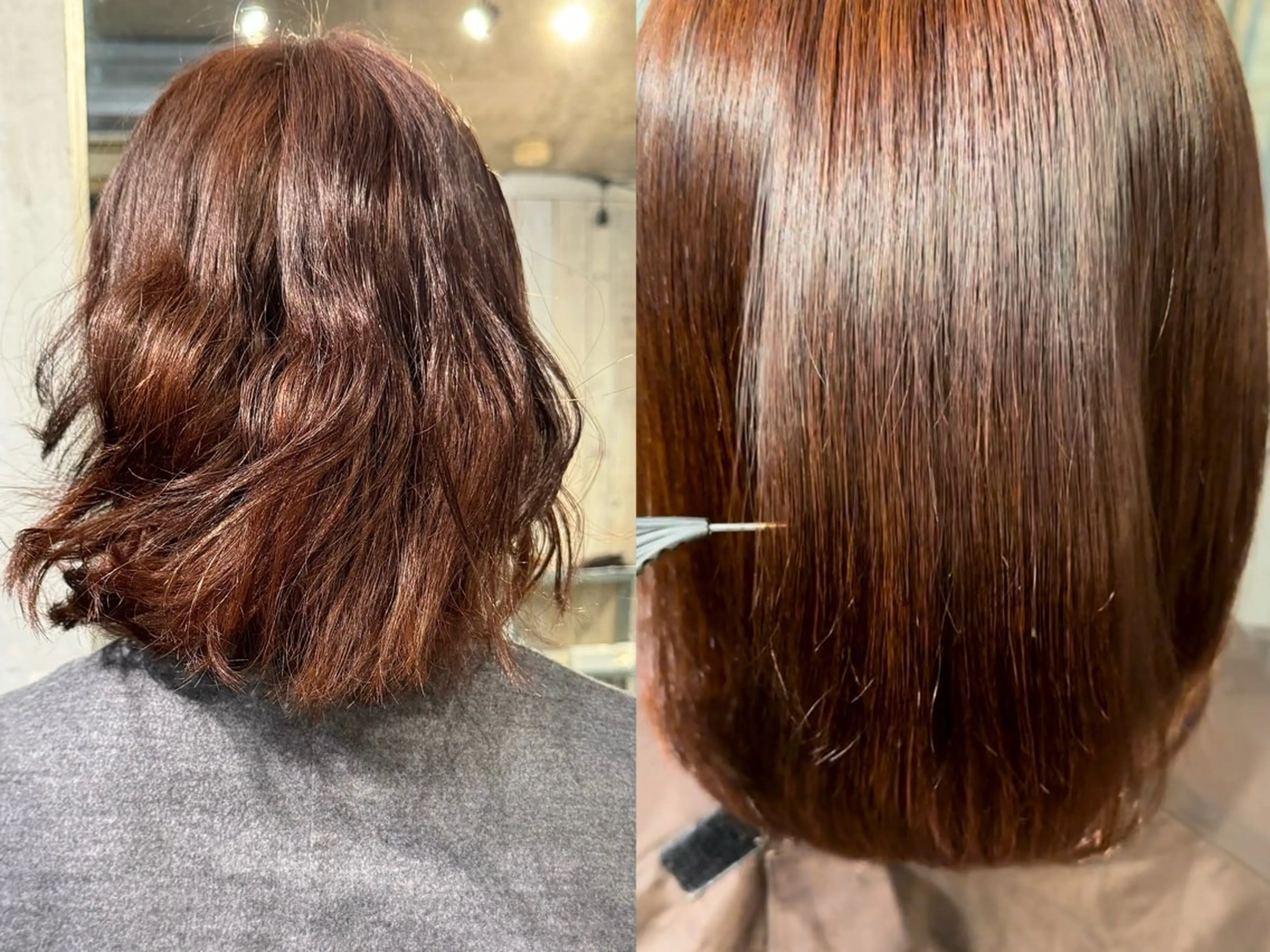 ミディアム NORA Journey所属・ブリーチカラー/ブロ ンドレイヤーカットのヘアスタイル