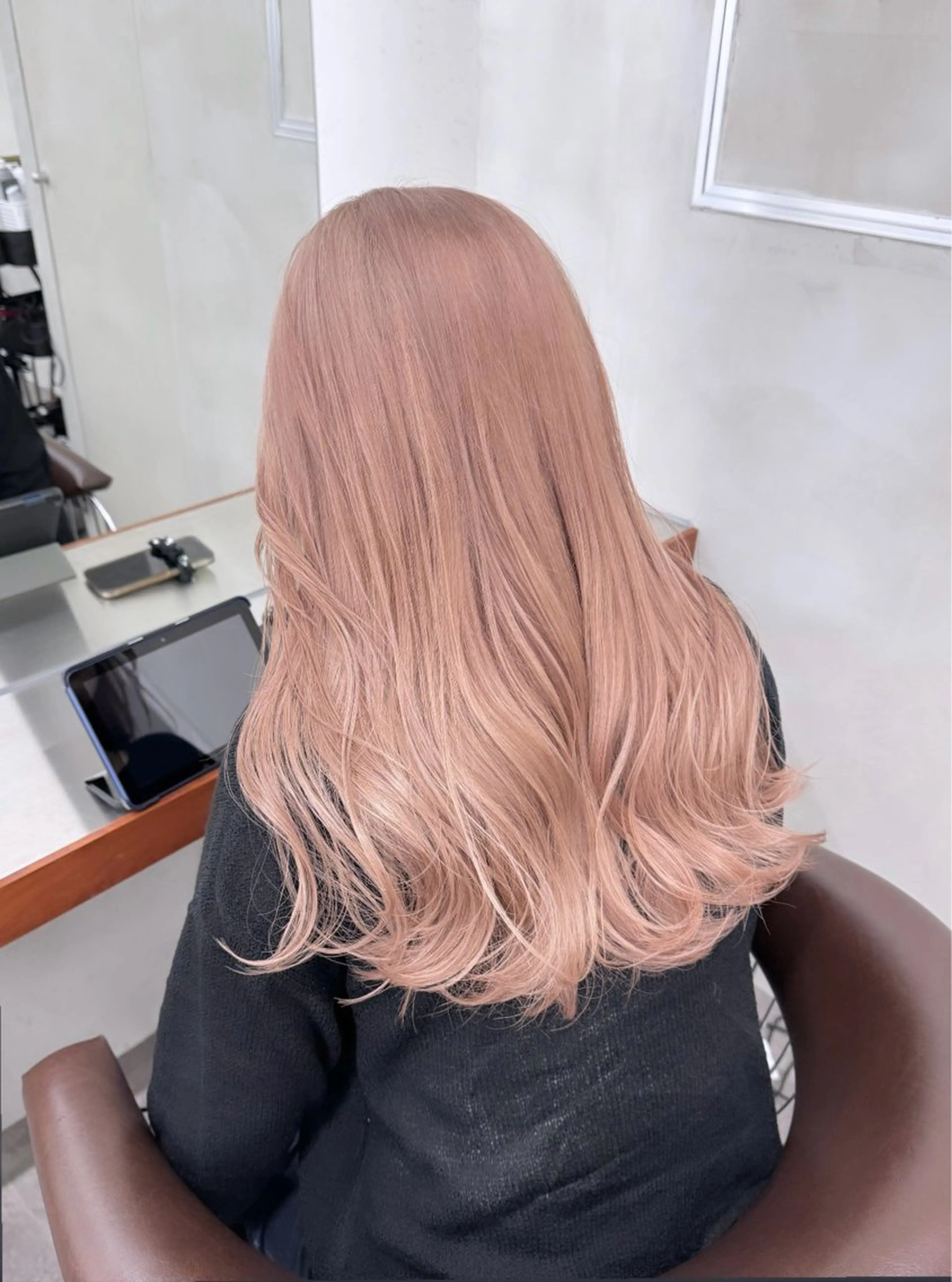 ロング カラー カット ヘアカラー トリートメント 似合わせカット/ ハイトーン/aoiのヘアスタイル