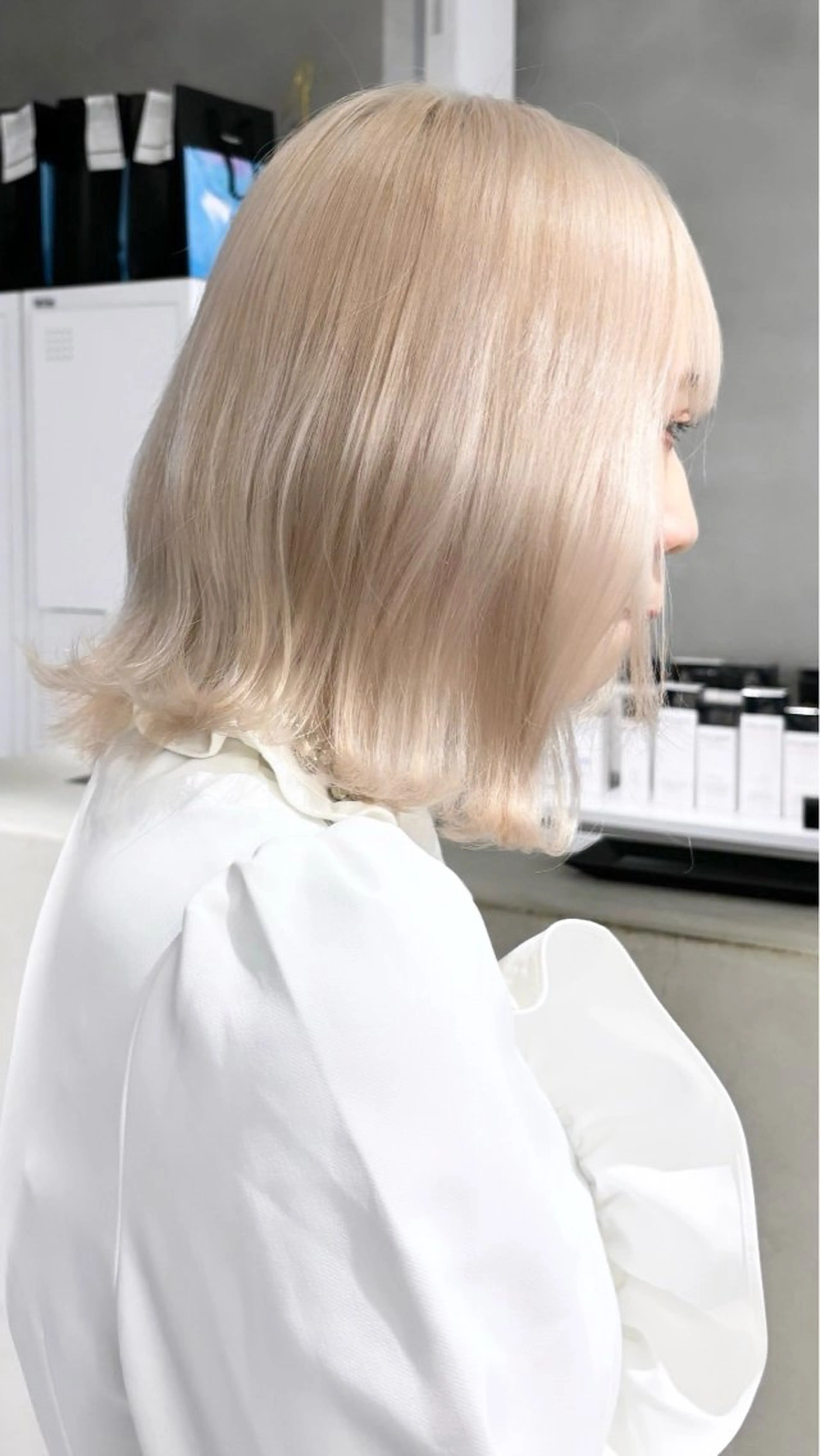 ミディアム カラー デザインカラー 小西勇次のヘアスタイル