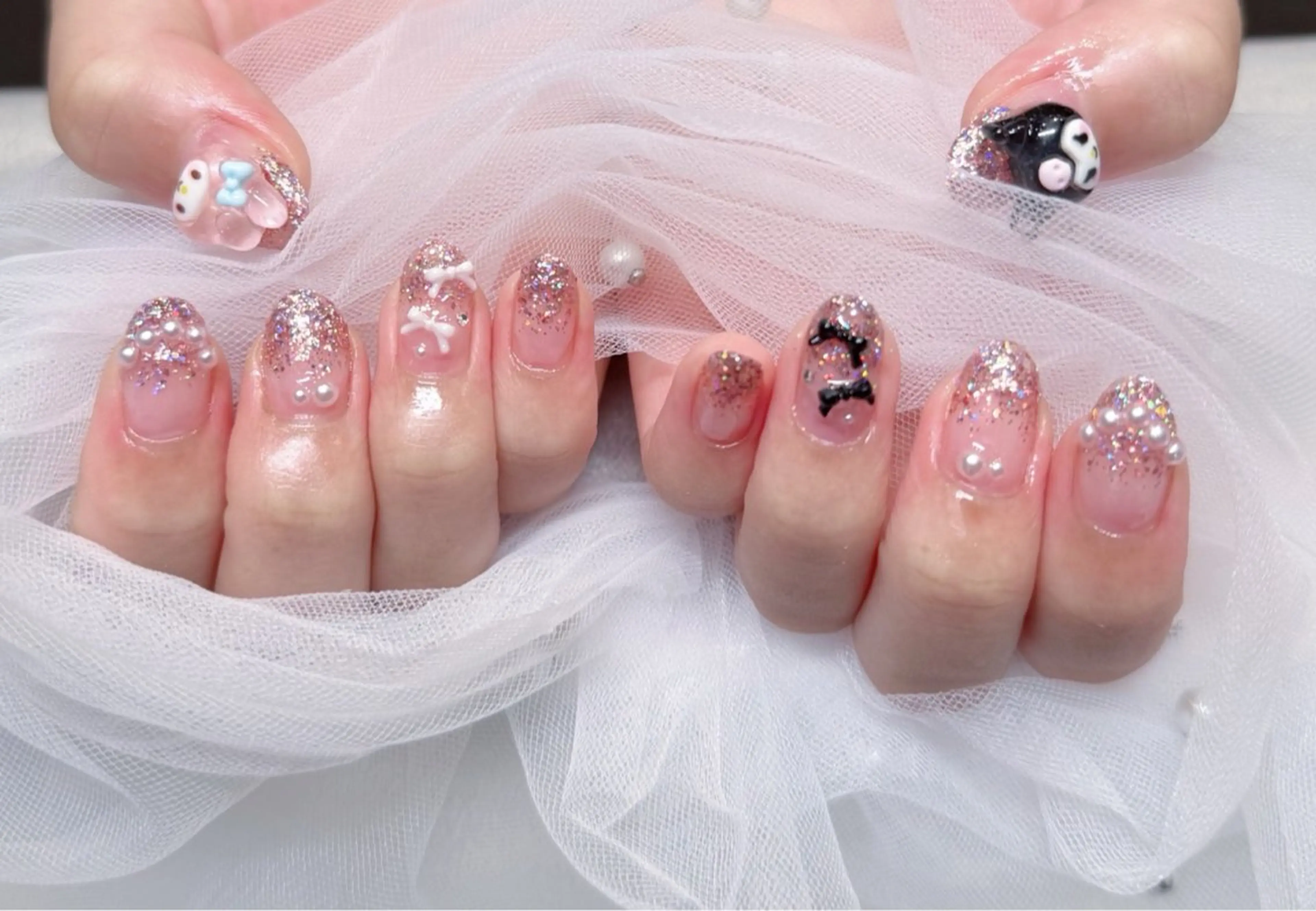 ネイル 持ち込み ハンドネイル nail salon menarii所属・mai 🩵のネイルデザイン