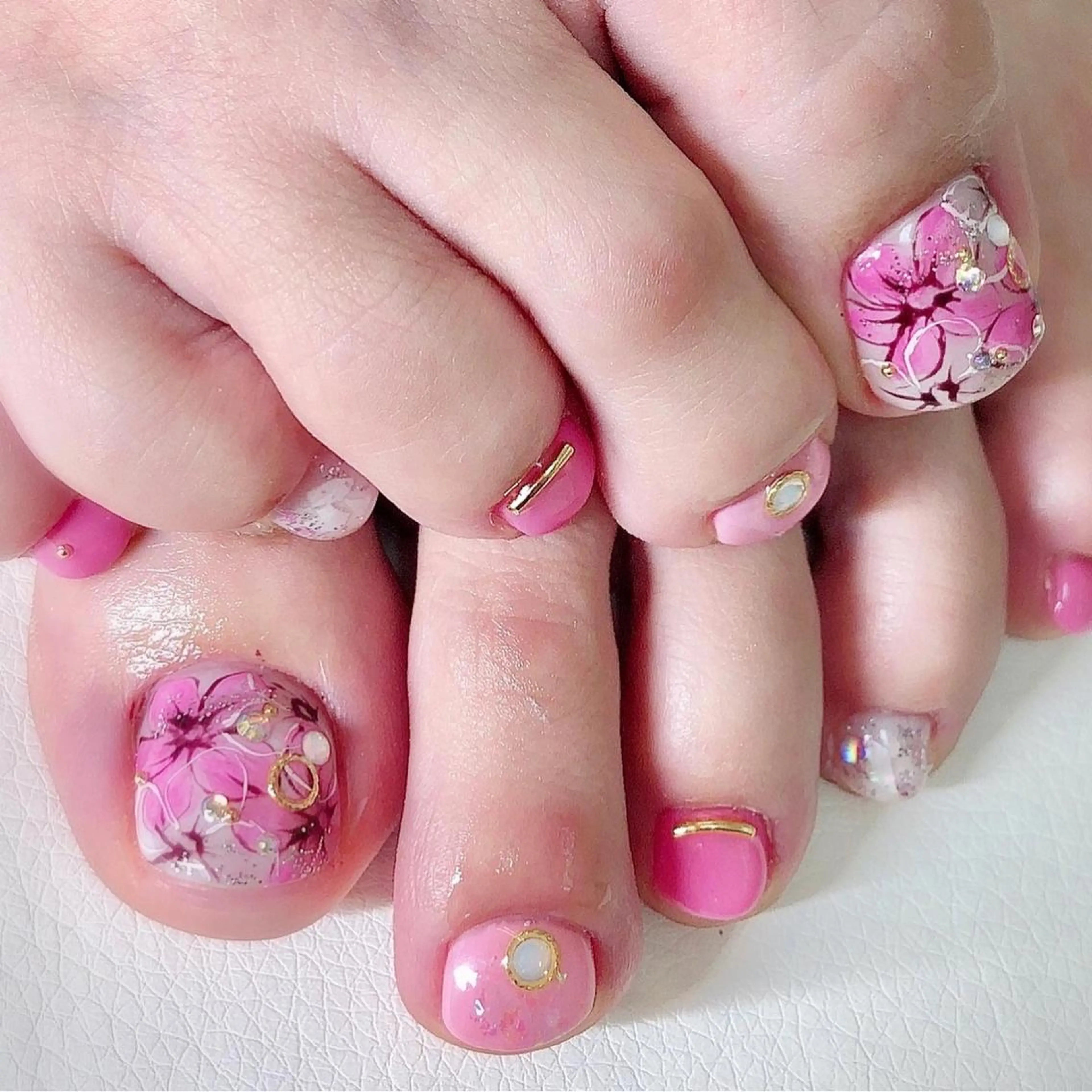 ネイル フラワーネイル フットネイル Nail ameria megu所属・ameria meguのネイルデザイン