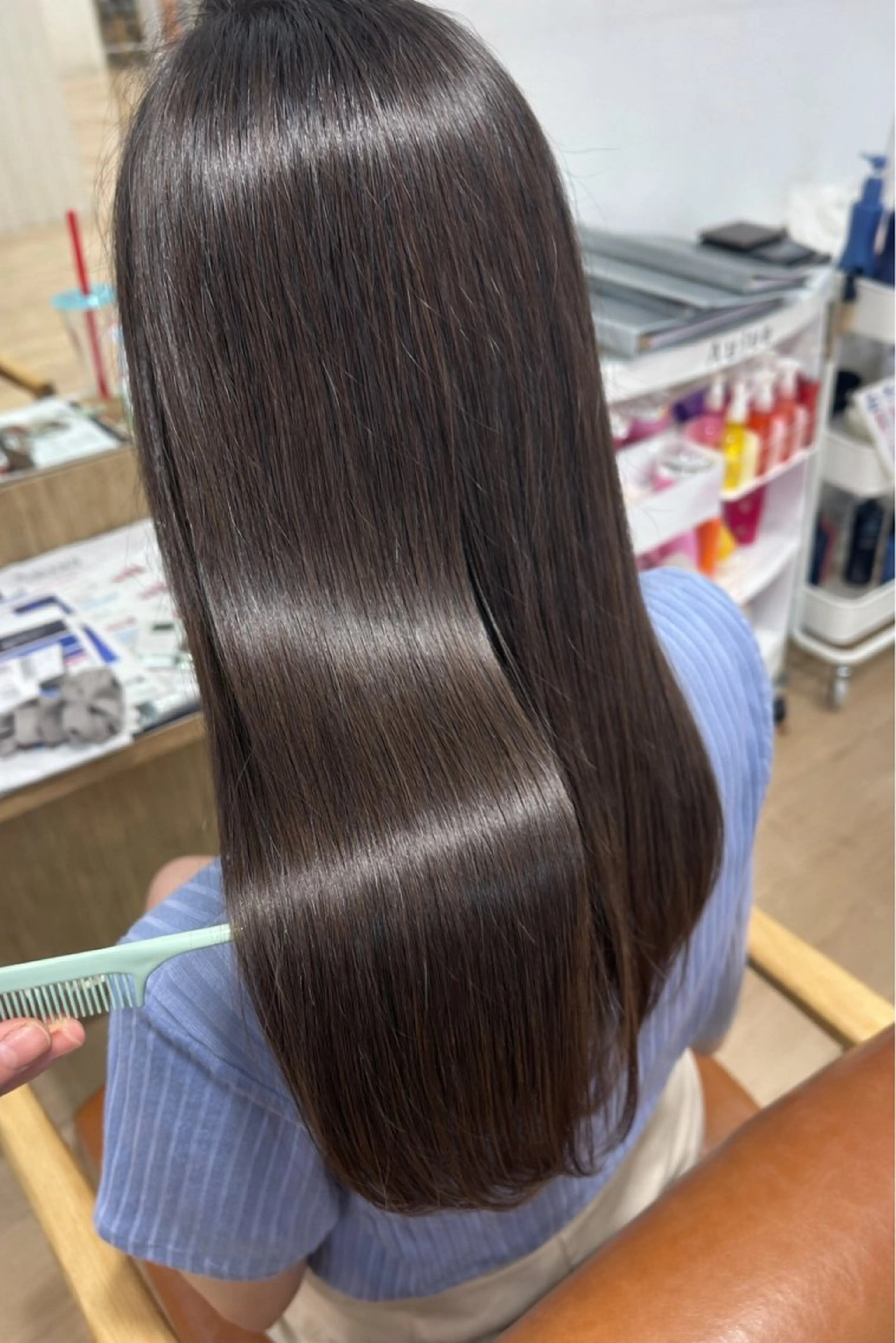 ロング カラー レイヤーカット/髪質 改善✨/藤田侑花のヘアスタイル