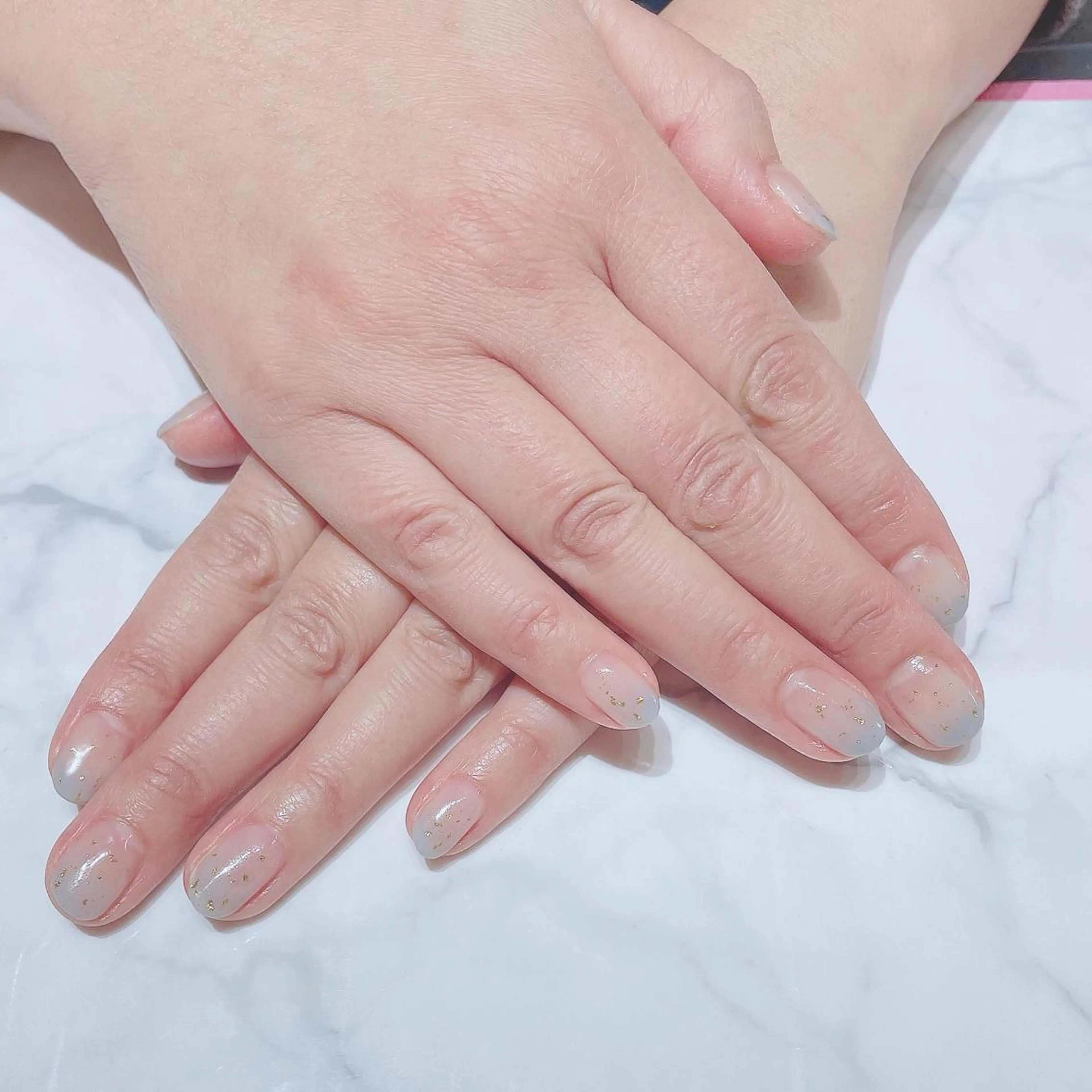 ネイル グラデーション ラメ(グリッター) ネイルサロン Belleのネイルデザイン