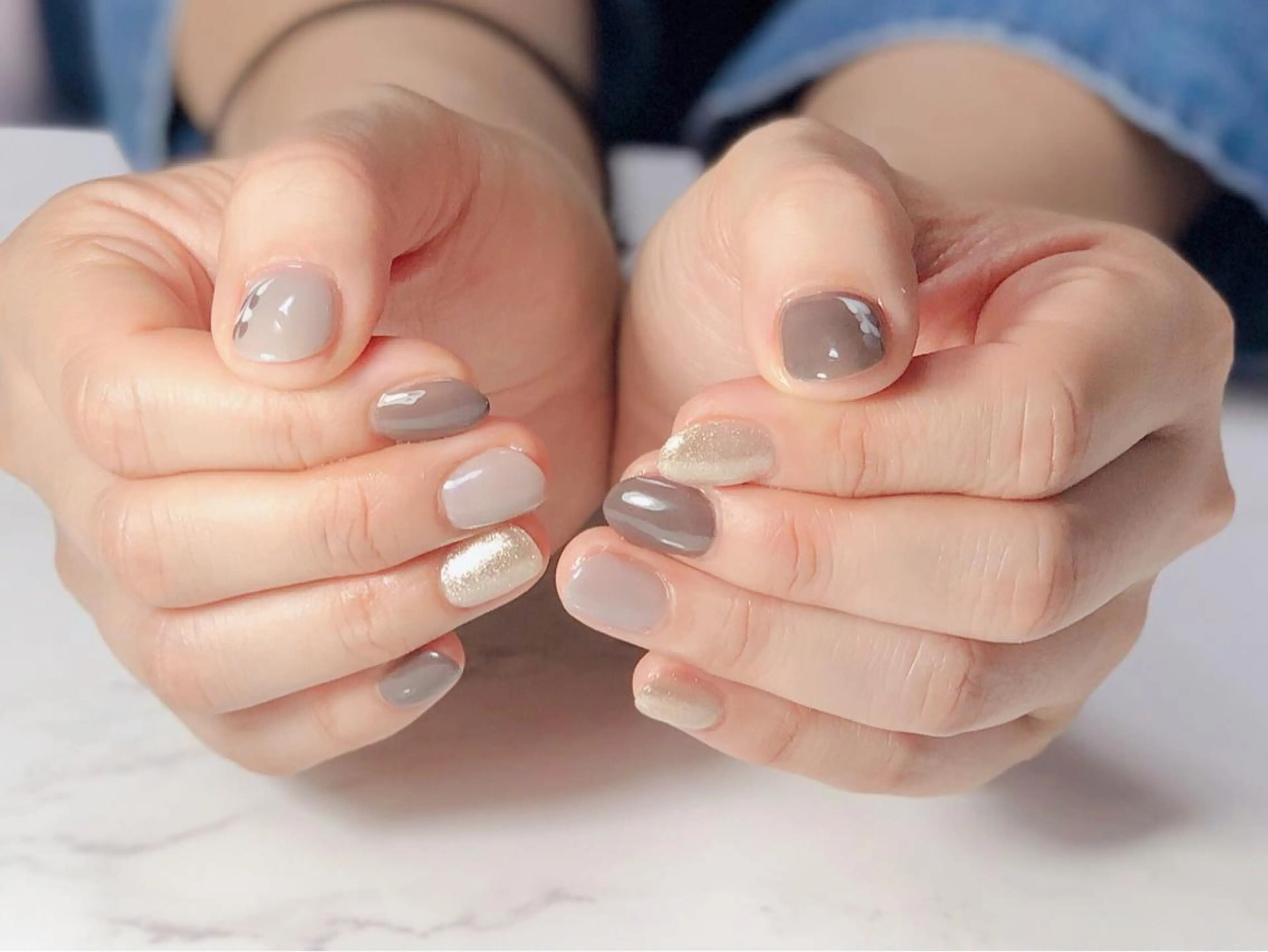 ネイル アートネイル ジェルネイル ハート ラメ(グリッター) ワンカラーネイル 辻野 和枝のネイルデザイン