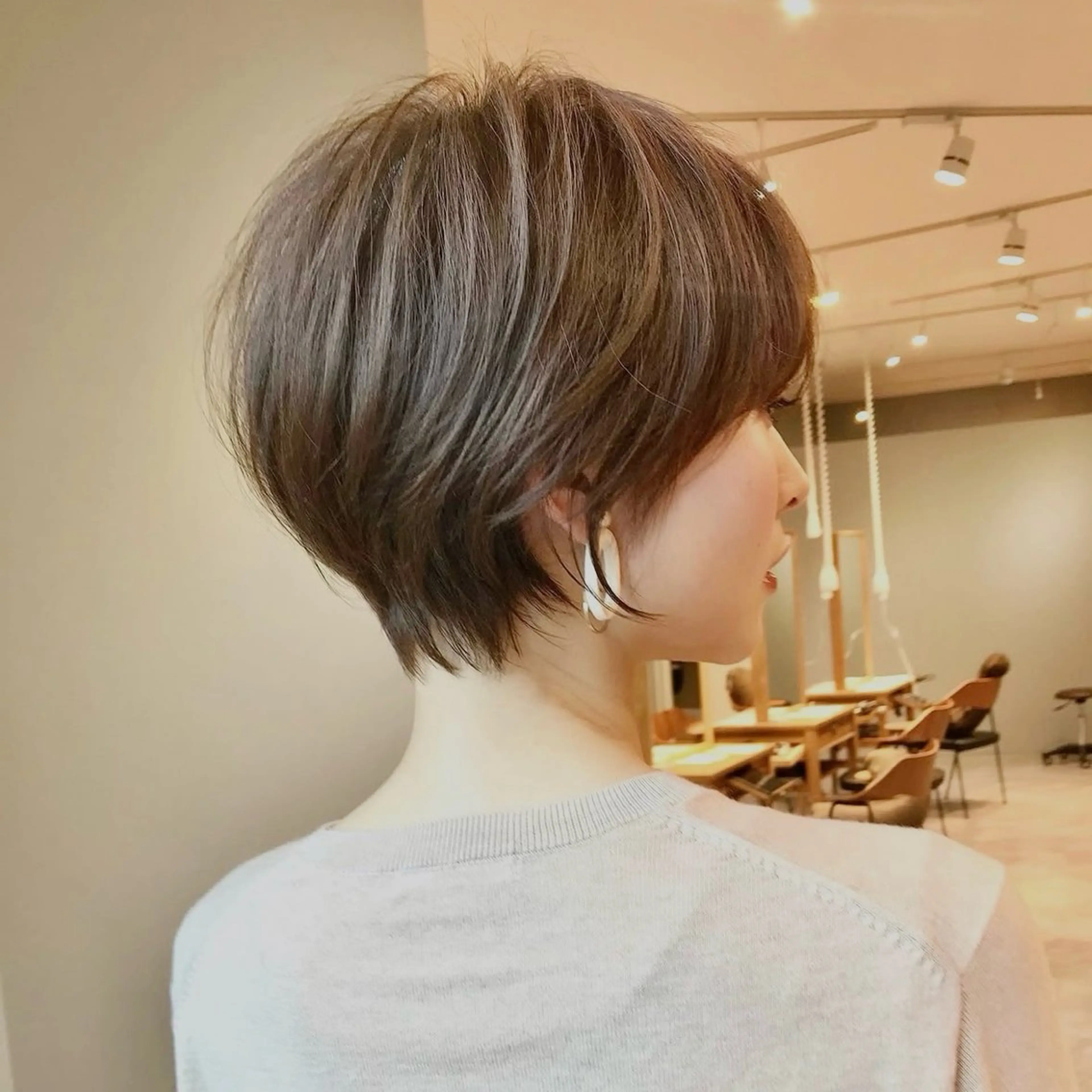 ショート カット 縮毛矯正 大人可愛いショート/ 大阪/堀江/雄輝のヘアスタイル