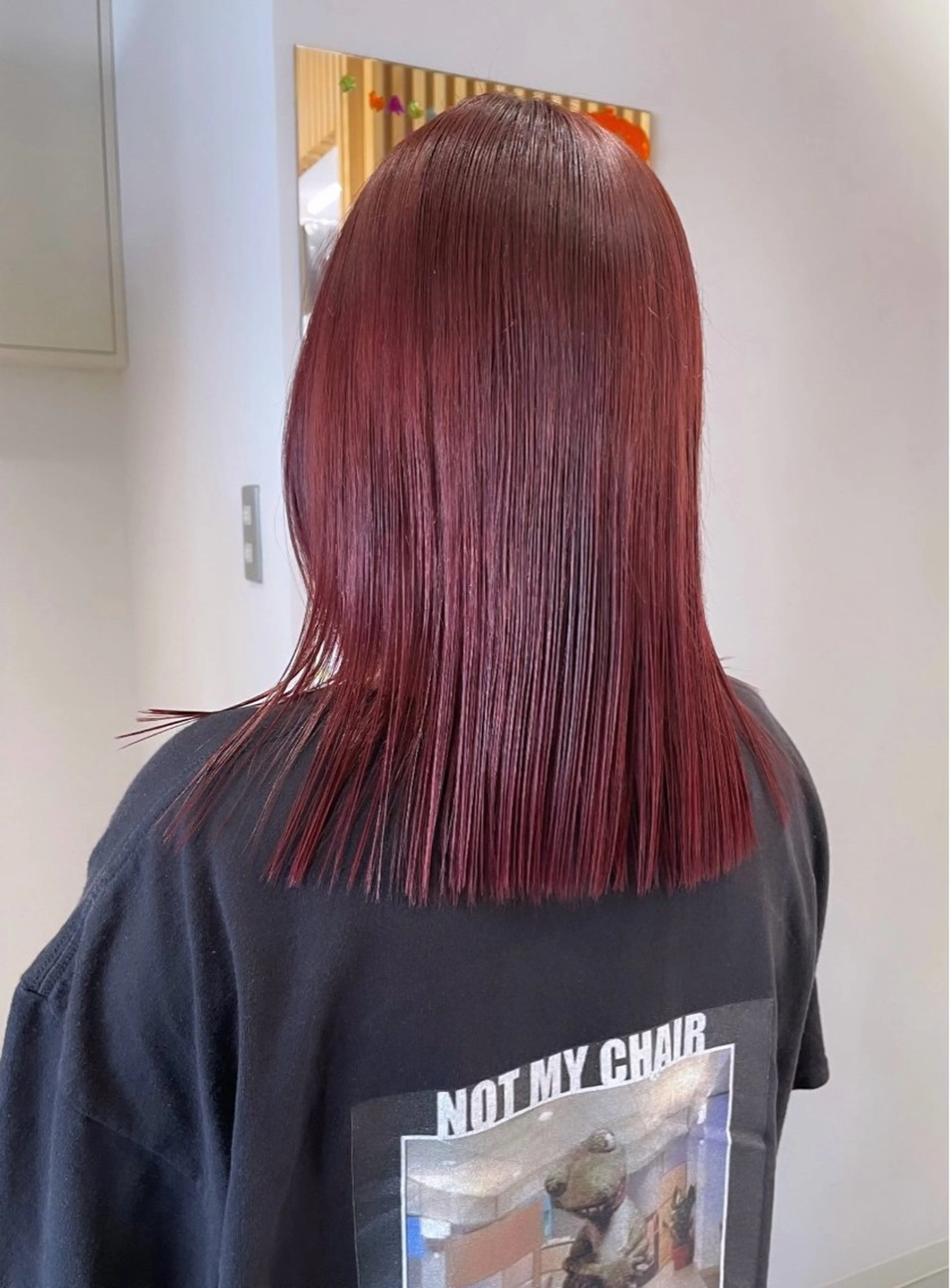 ミディアム カラー ヘアカラー トリートメント Nana/透けカラー ×似合わせカットのヘアスタイル