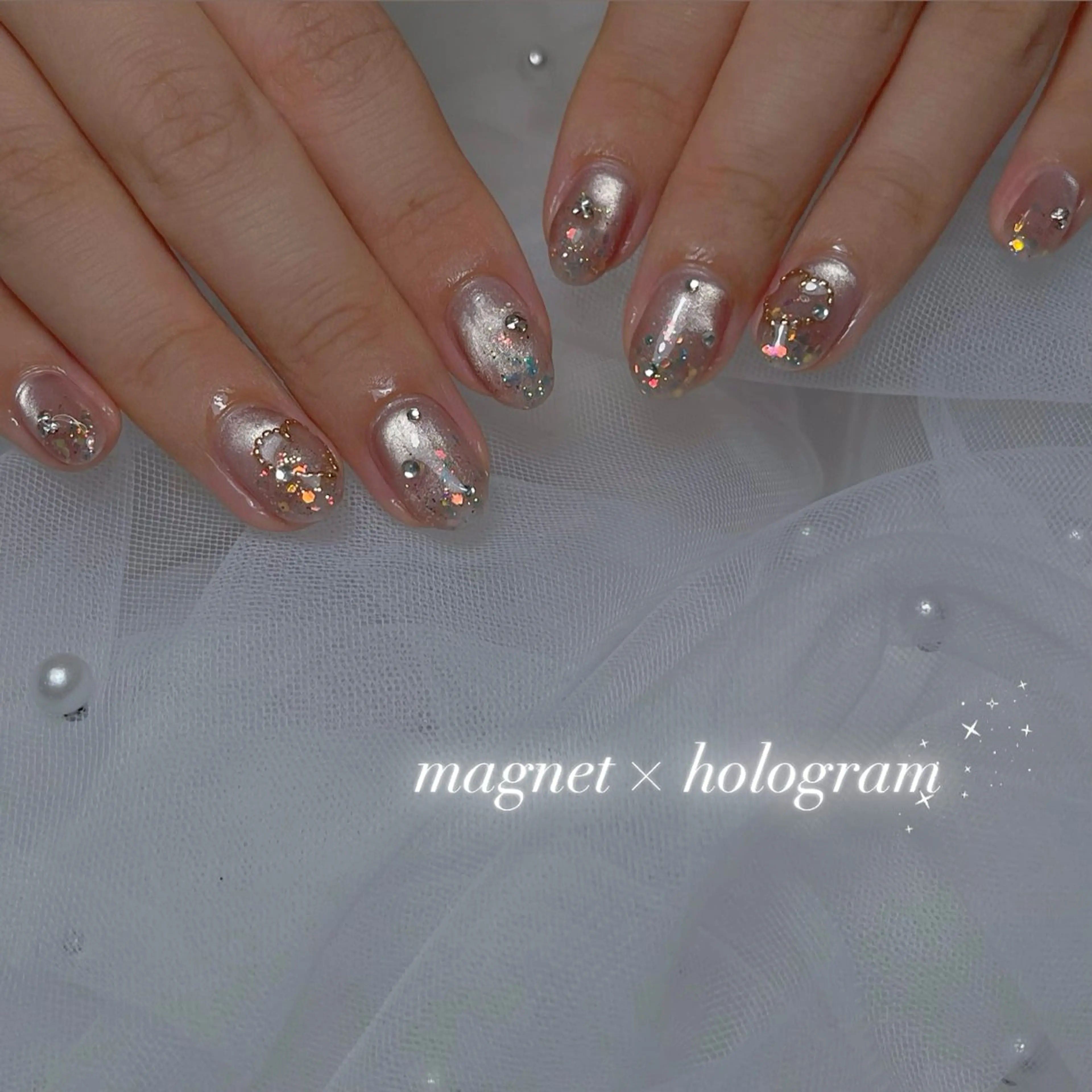 ネイル 長さ出し ジェルネイル 韓国ネイル 持ち込み パラジェル ハンドネイル RE SALONのネイルデザイン