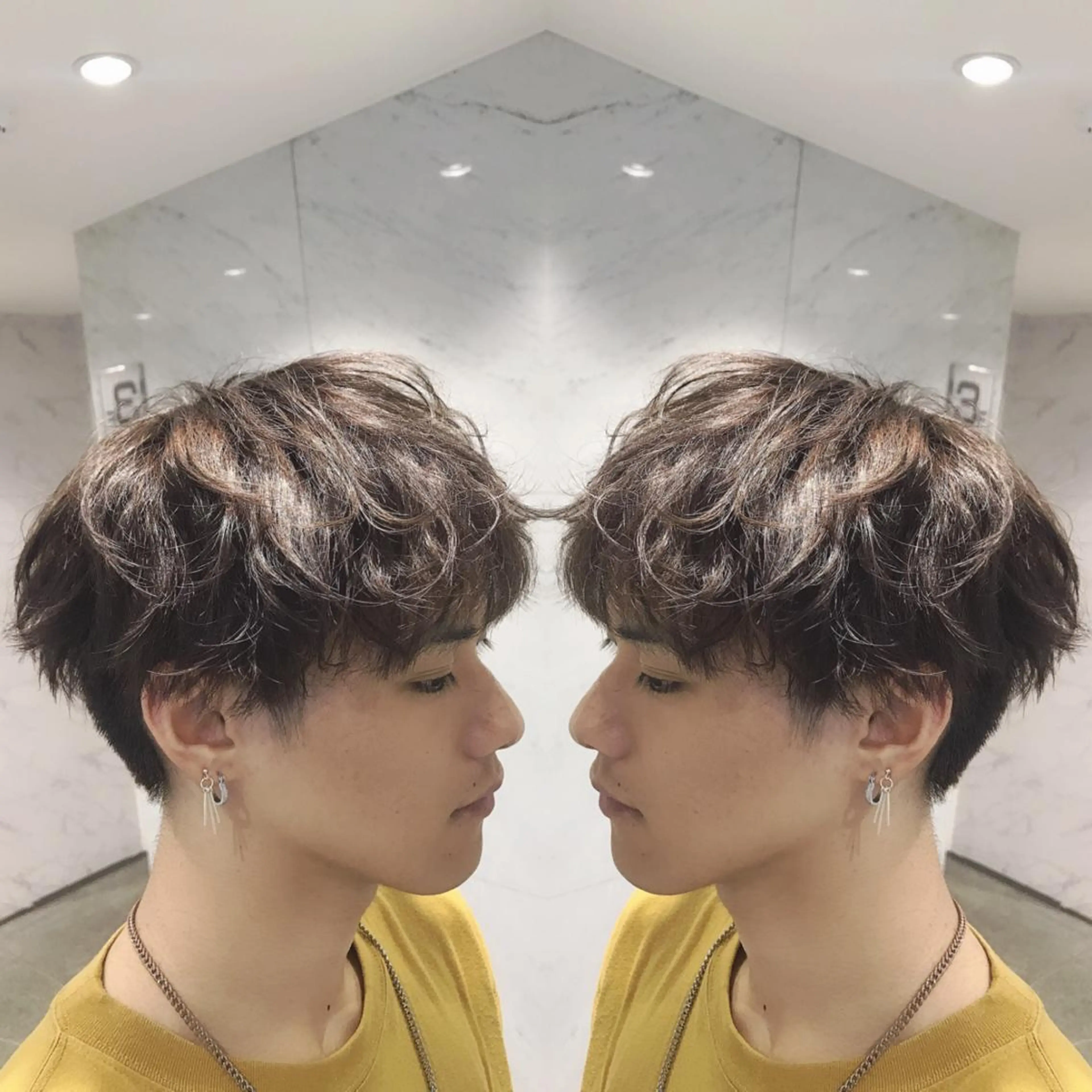 ショート カラー メンズ カット ヘアカラー cecil hair所属・重政 和樹のヘアスタイル