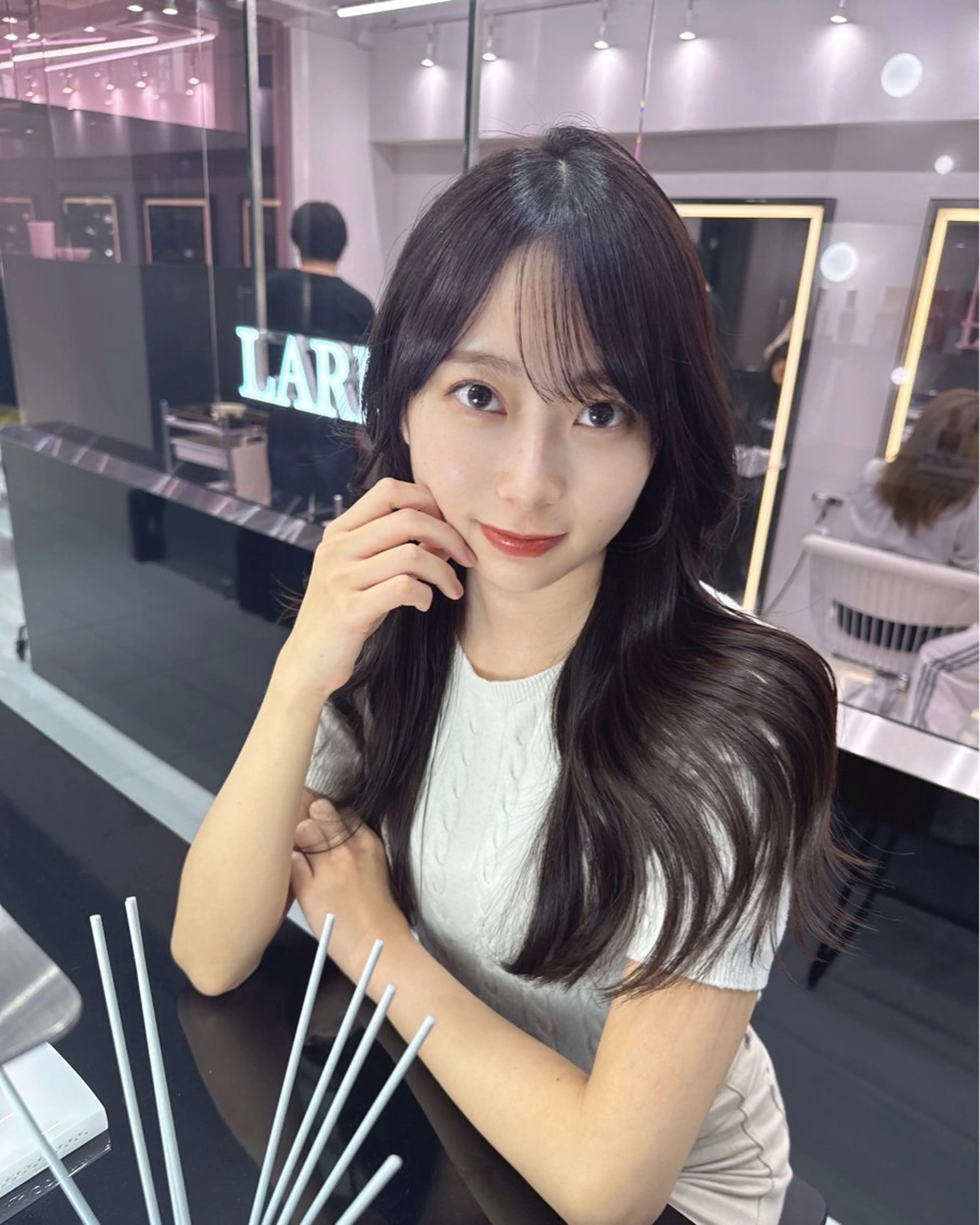 〖2回目以降はこちら〗似合わせカット➕カラー➕Aujua4ステップトリートメント【新宿/限定/韓国】の写真