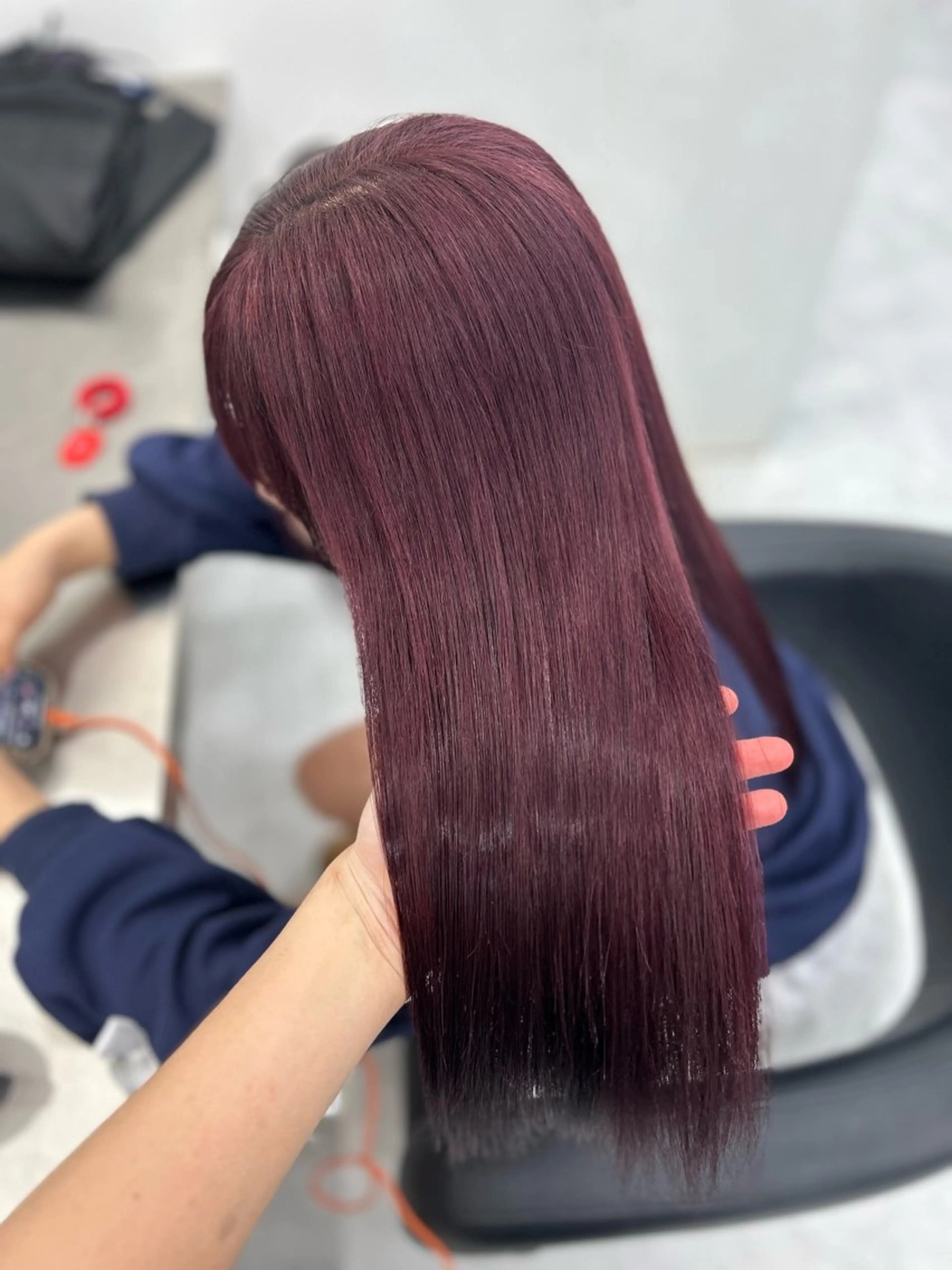 ロング ヘアカラー トリートメント ヘッドスパ ヘアセット 🥀艶髪/似合わせ 暖色/まな🥀のヘアスタイル