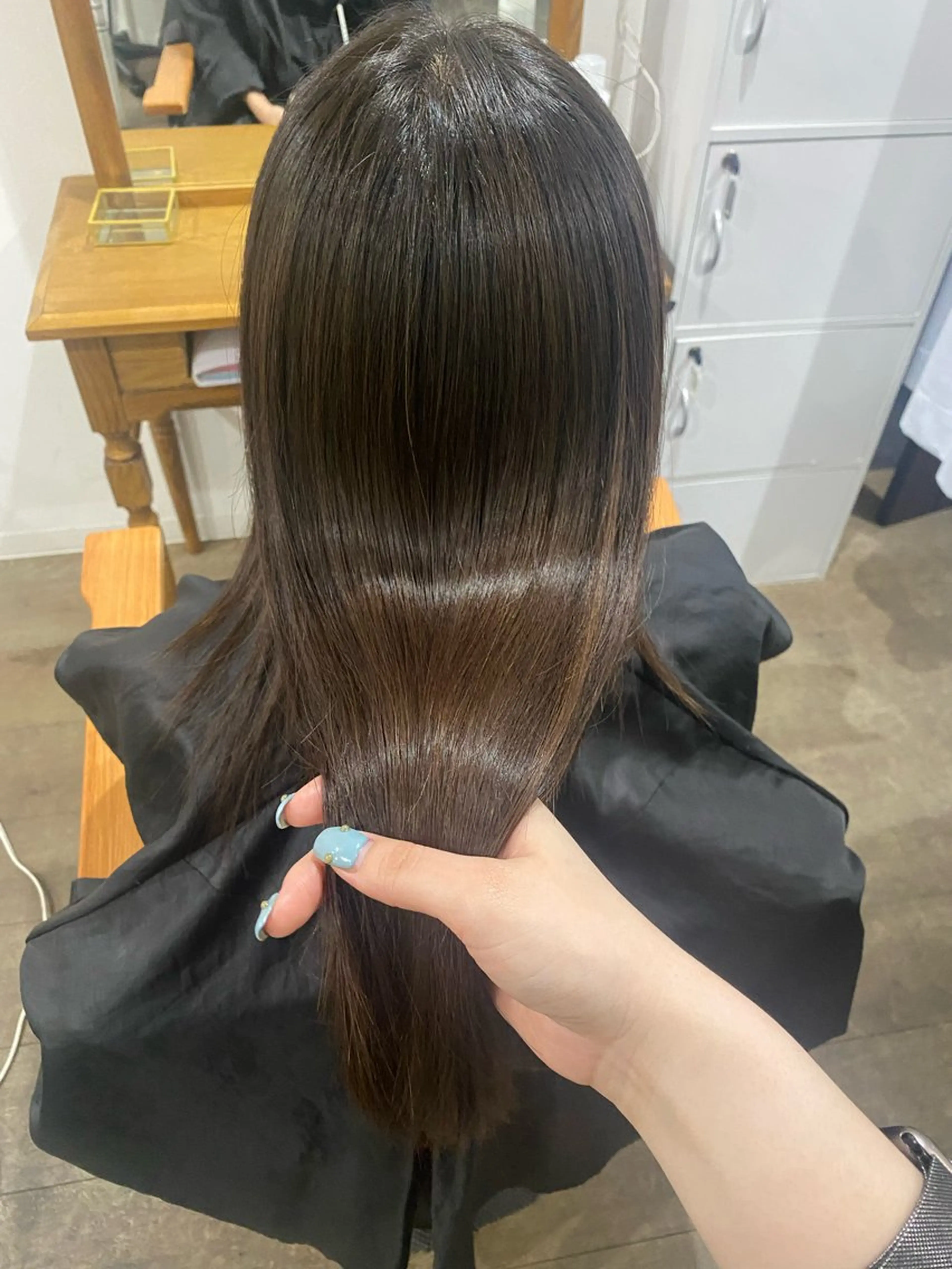 ロング カット ヘアカラー 縮毛矯正 Jewel  Box東梅田所属・髪質改善サロン 梅田/ヨナミネのヘアスタイル