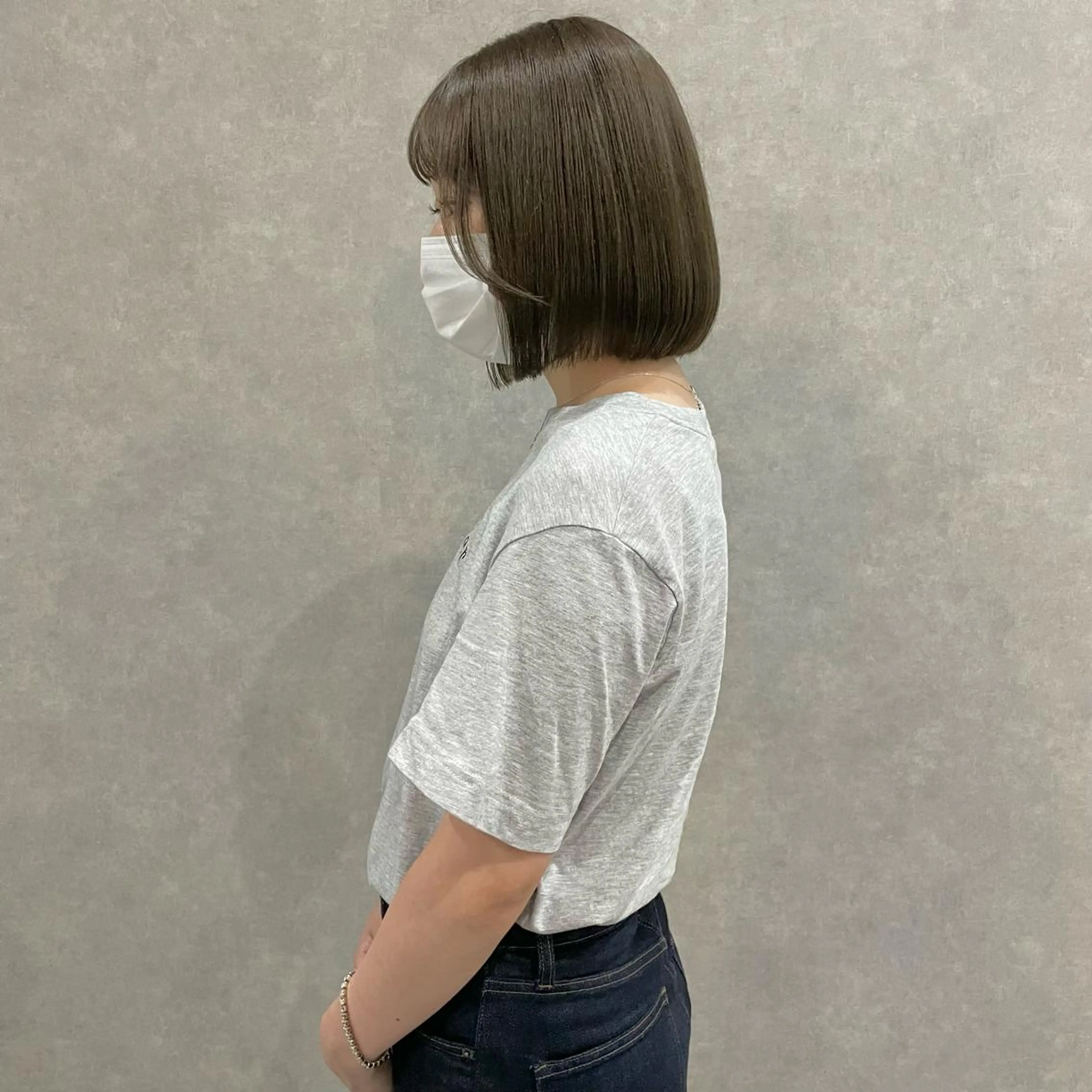 ミディアム カラー はちすか るかのヘアスタイル