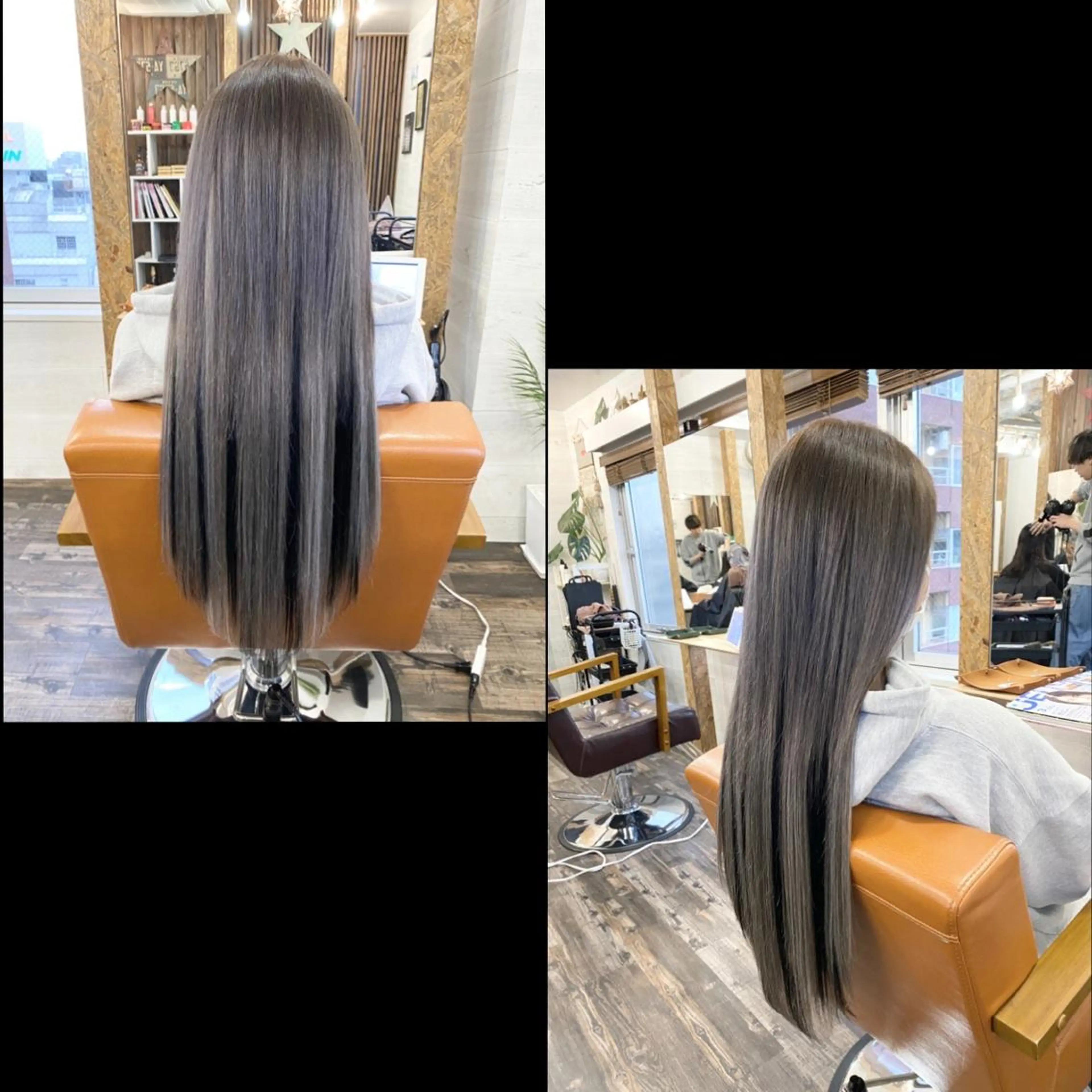 ロング カラー ✯カラー&編み込み エクステ✯池田智博✯のヘアスタイル