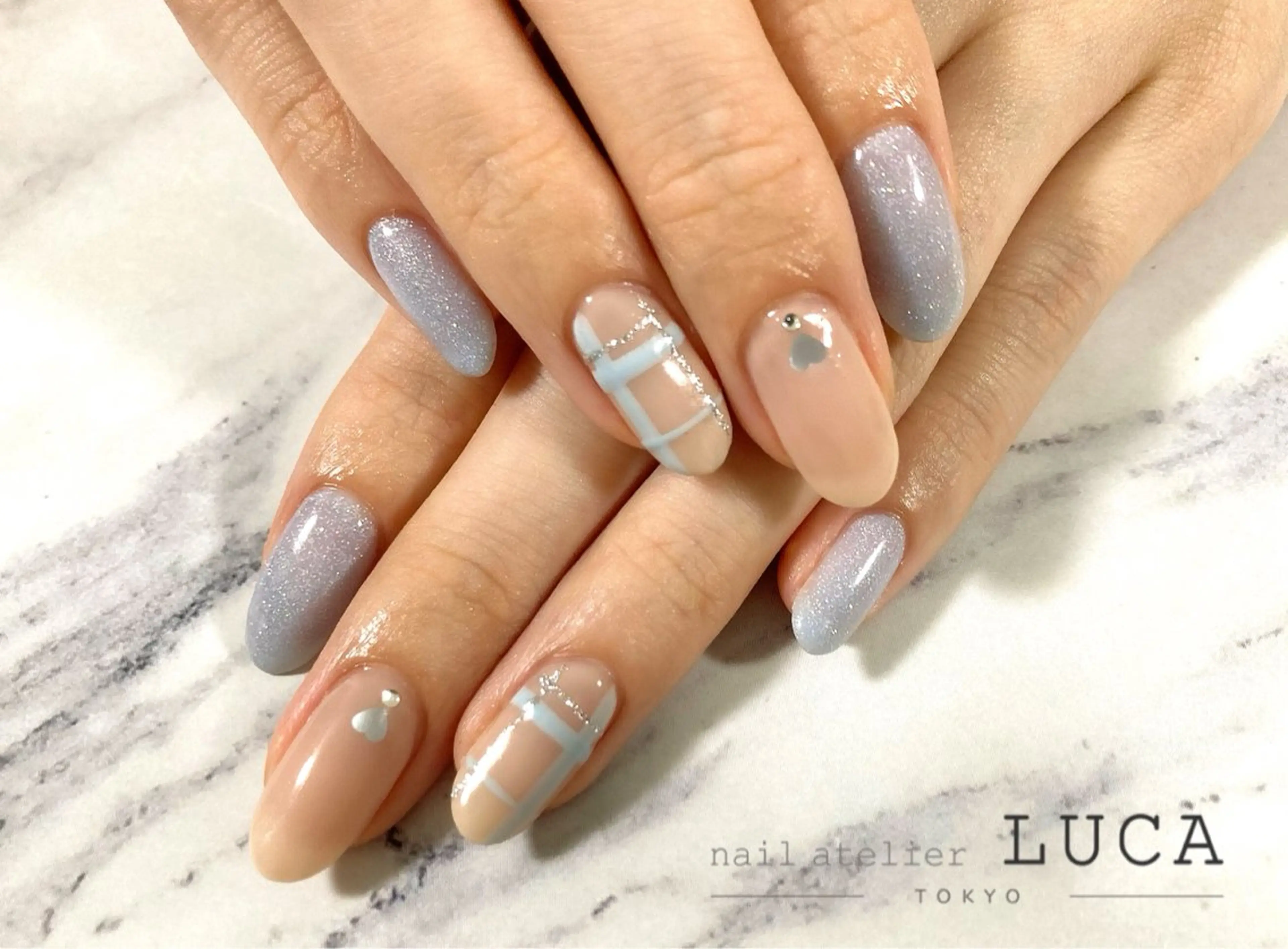 ネイル フレンチネイル ジェルネイル パラジェル ネイルアトリエルカ 落合のネイルデザイン