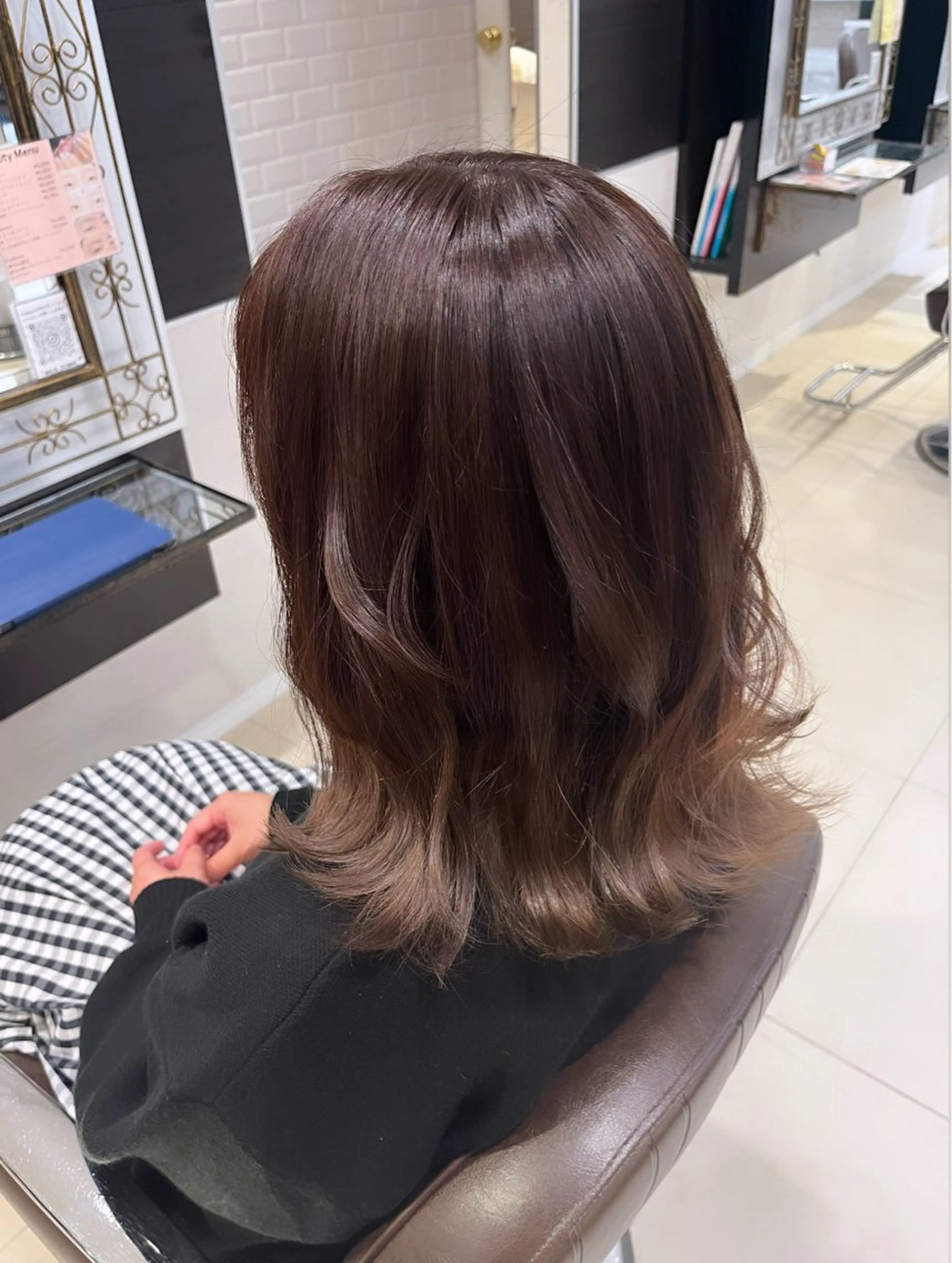 ミディアム カラー グラデーションカラー グレージュ MUSE✂️ juriのヘアスタイル