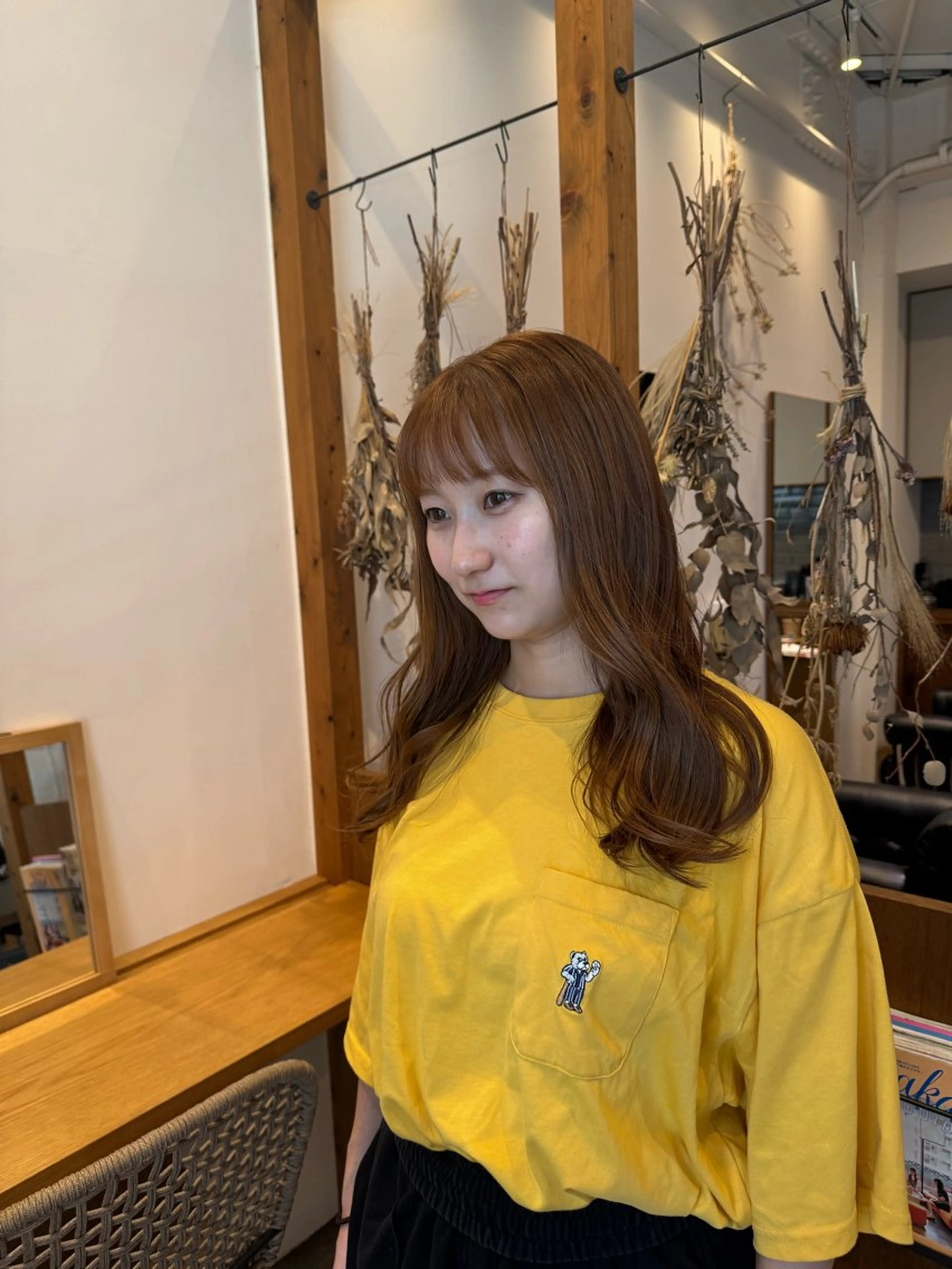 ロング カラー ベージュカラー カット ヘアカラー トリートメント ENIF　大島 芽生のヘアスタイル