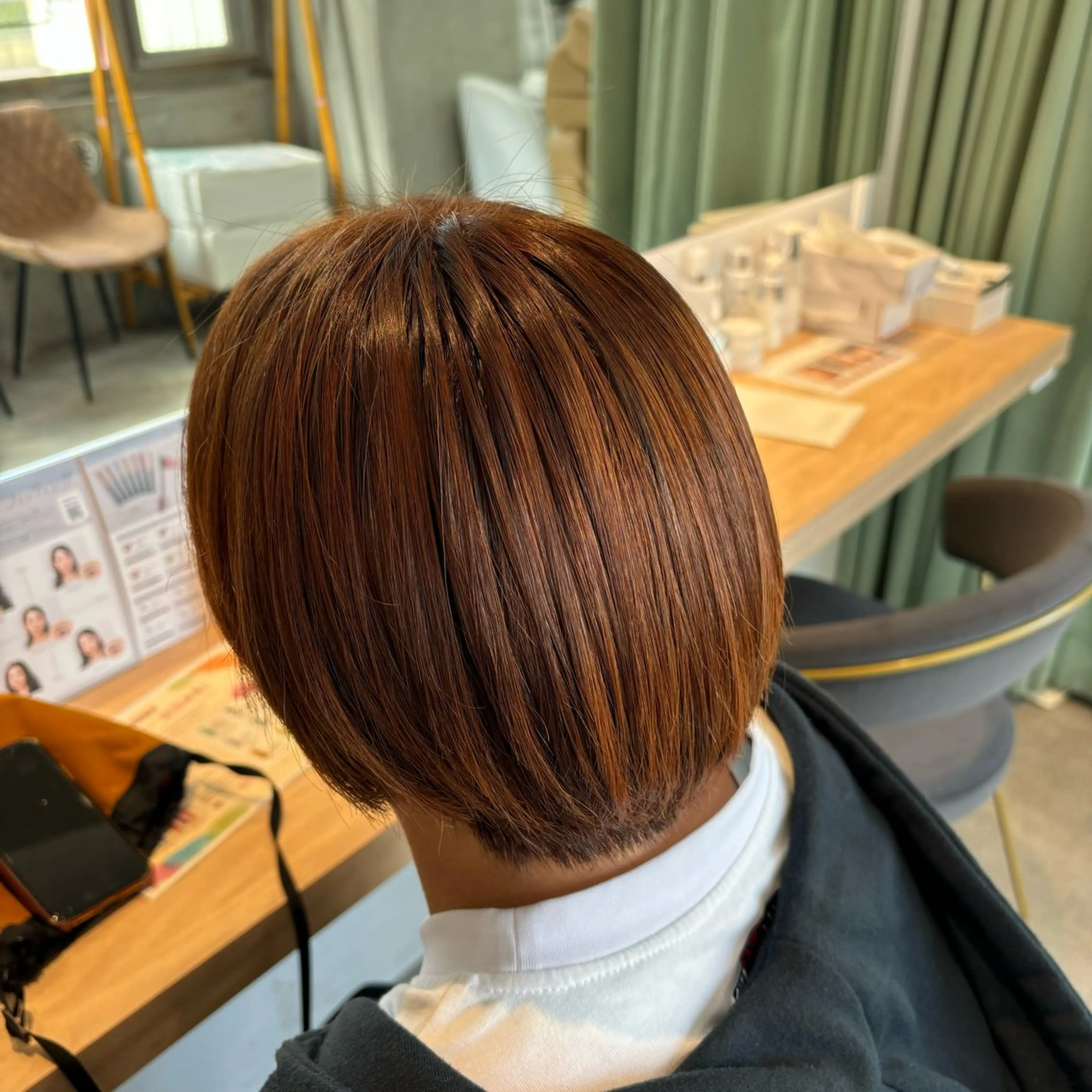 カラー ヘアカラー りあの🎀 /暖色カラー🍒のヘアスタイル