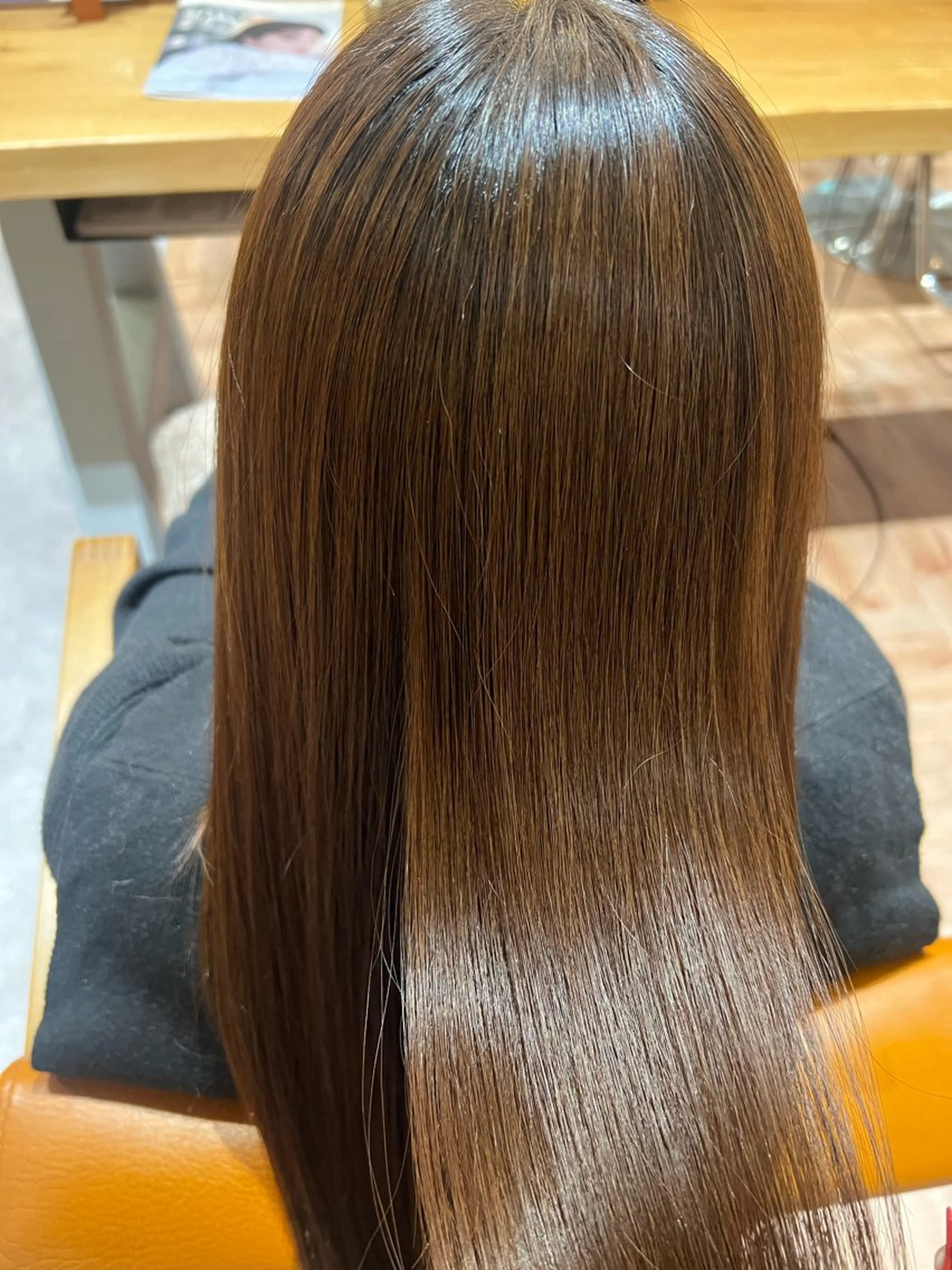 セミロング カラー Little LuLu梅田店所属・Fukumoto /縮毛矯正、艶髪特化のヘアスタイル