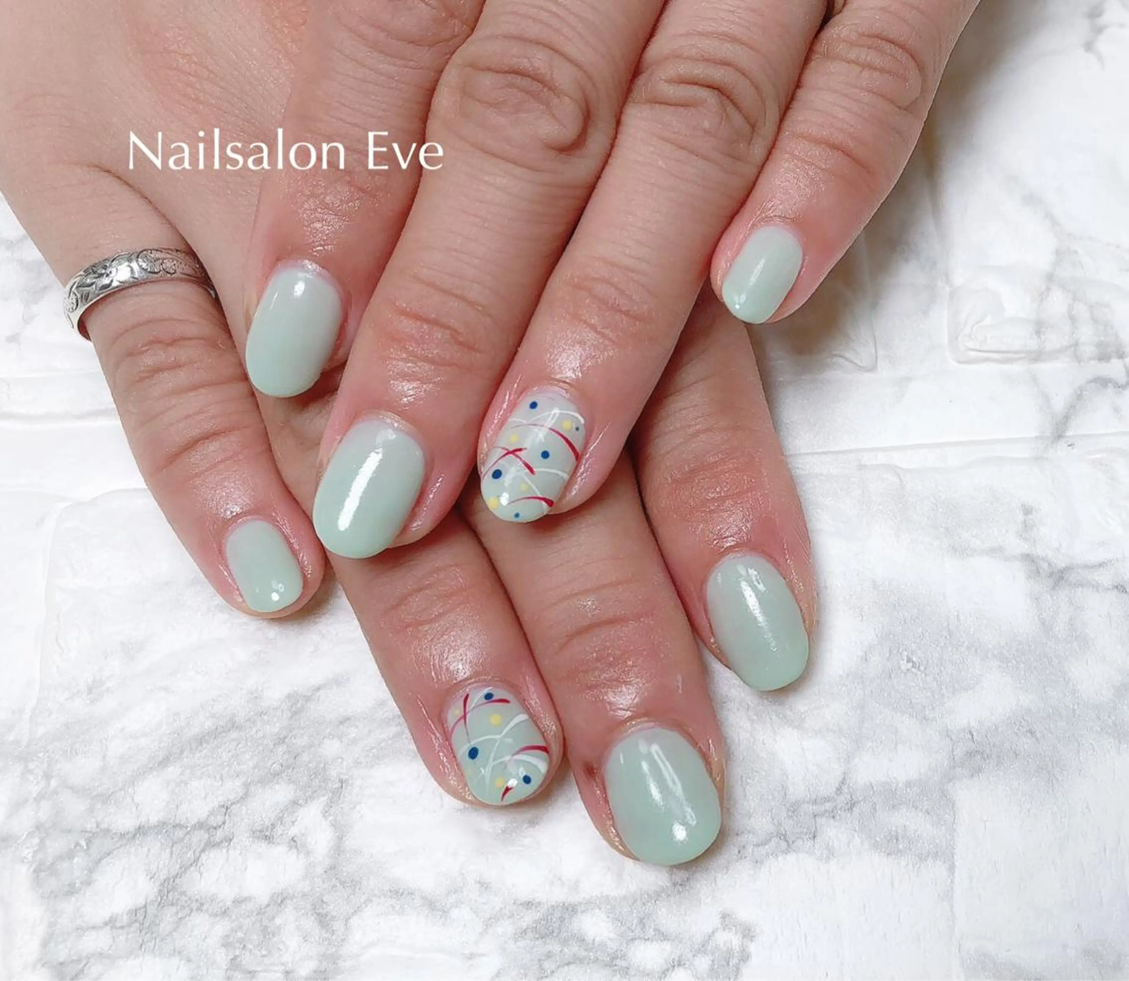 ネイル 夏ネイル ヨーヨーネイル ハンドネイル ハンドケア Nailsalon Eve（イヴ）のネイルデザイン