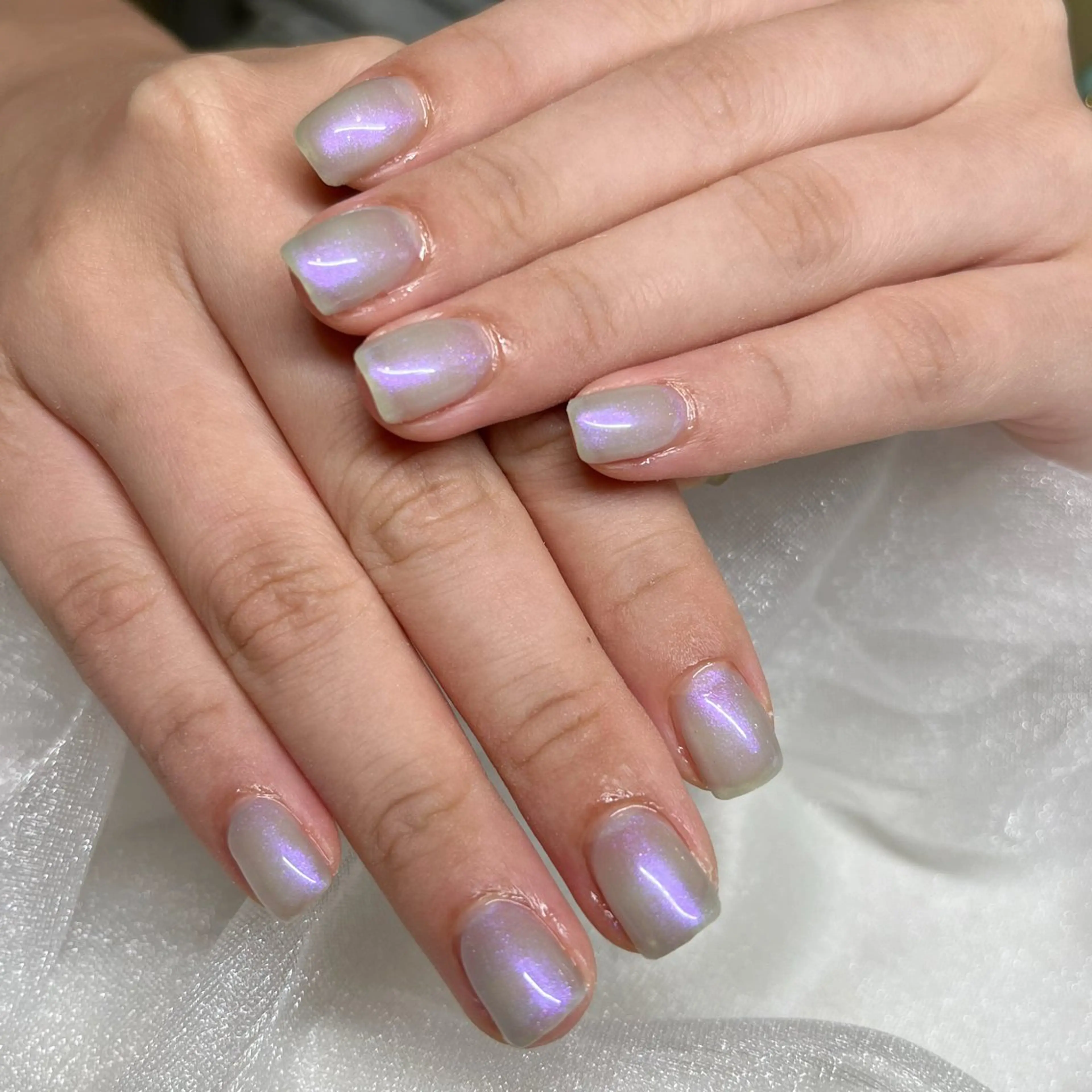 ネイル オーロラネイル ハンドネイル pétit所属・petit sarina..ෆのネイルデザイン