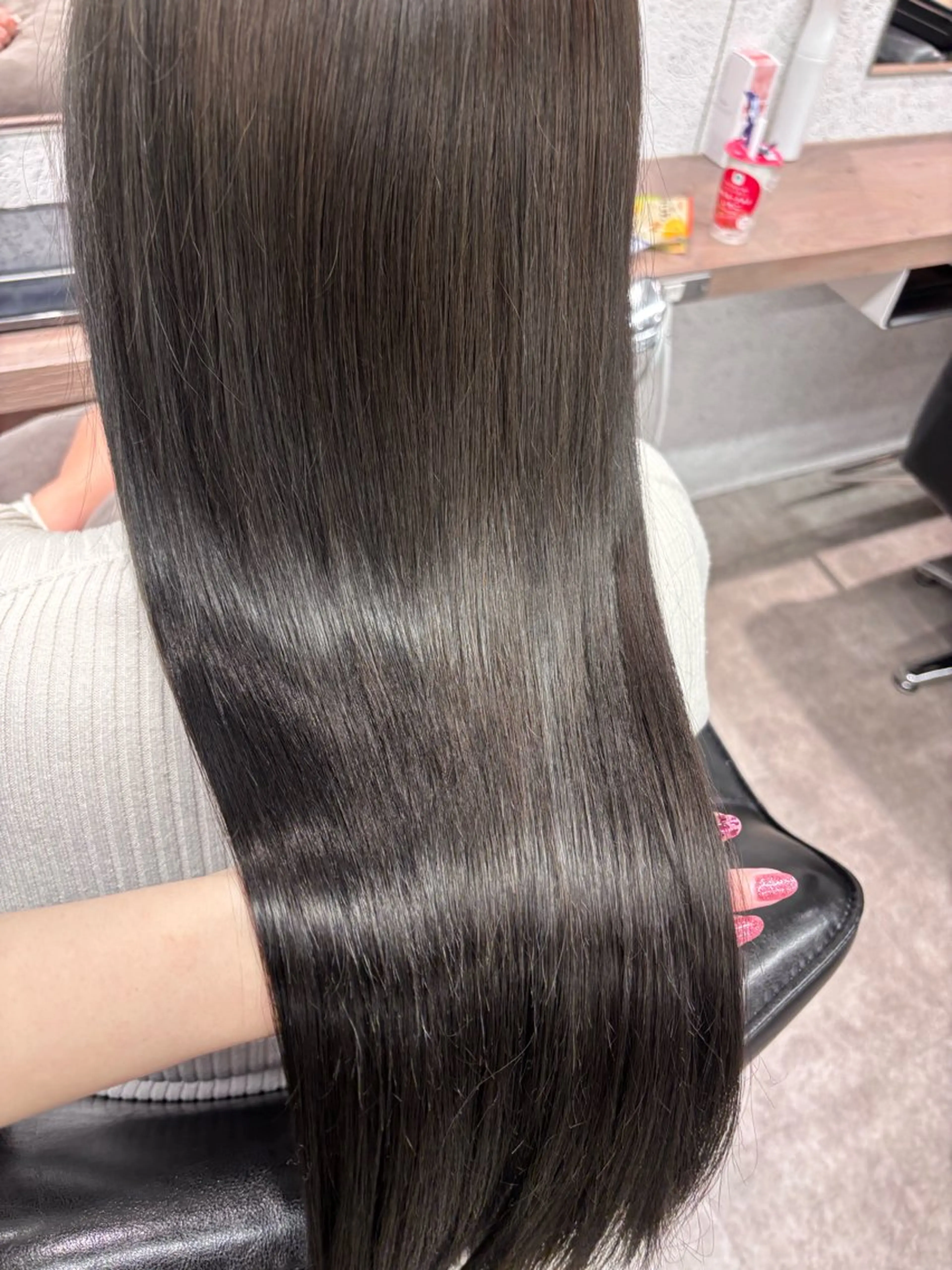 ロング カット ヘアカラー トリートメント ボブ/透明感カラー/ 髪質改善/🌙/ルナのヘアスタイル