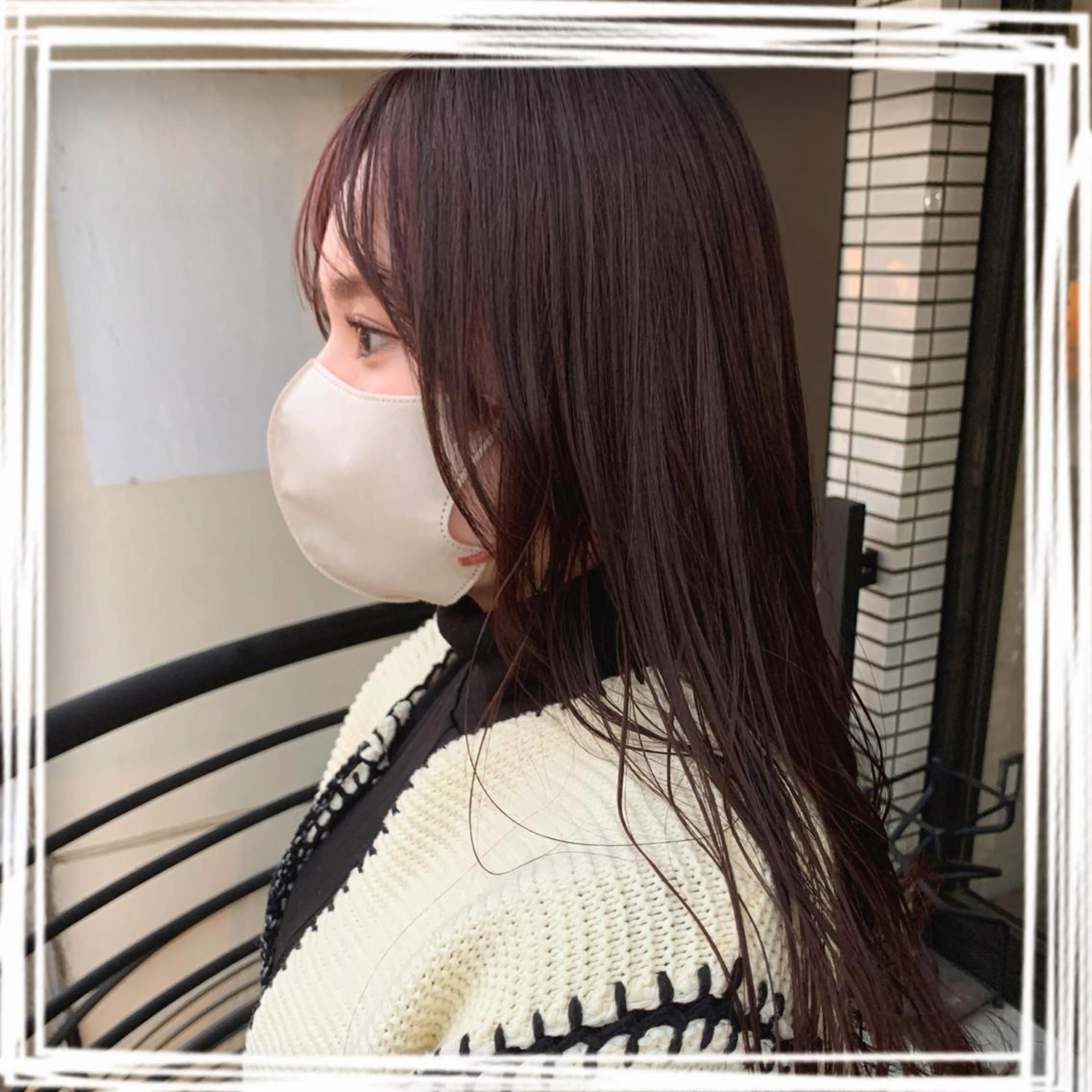 ロング カラー enx天王町店 伊藤　愛央のヘアスタイル