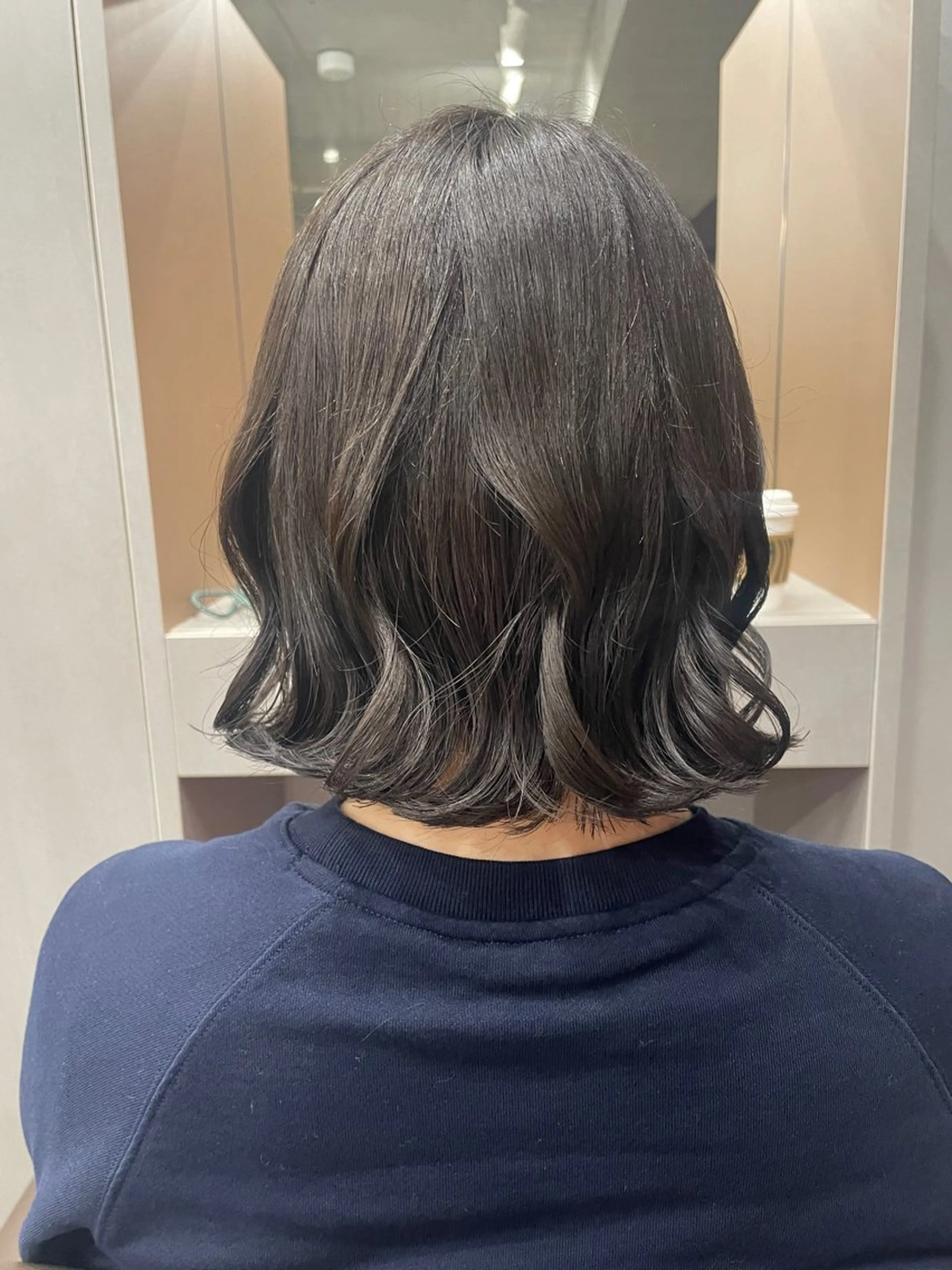 ミディアム カラー パーマ カット パーマ 表参道/髪質改善・ 透明感 colorのヘアスタイル