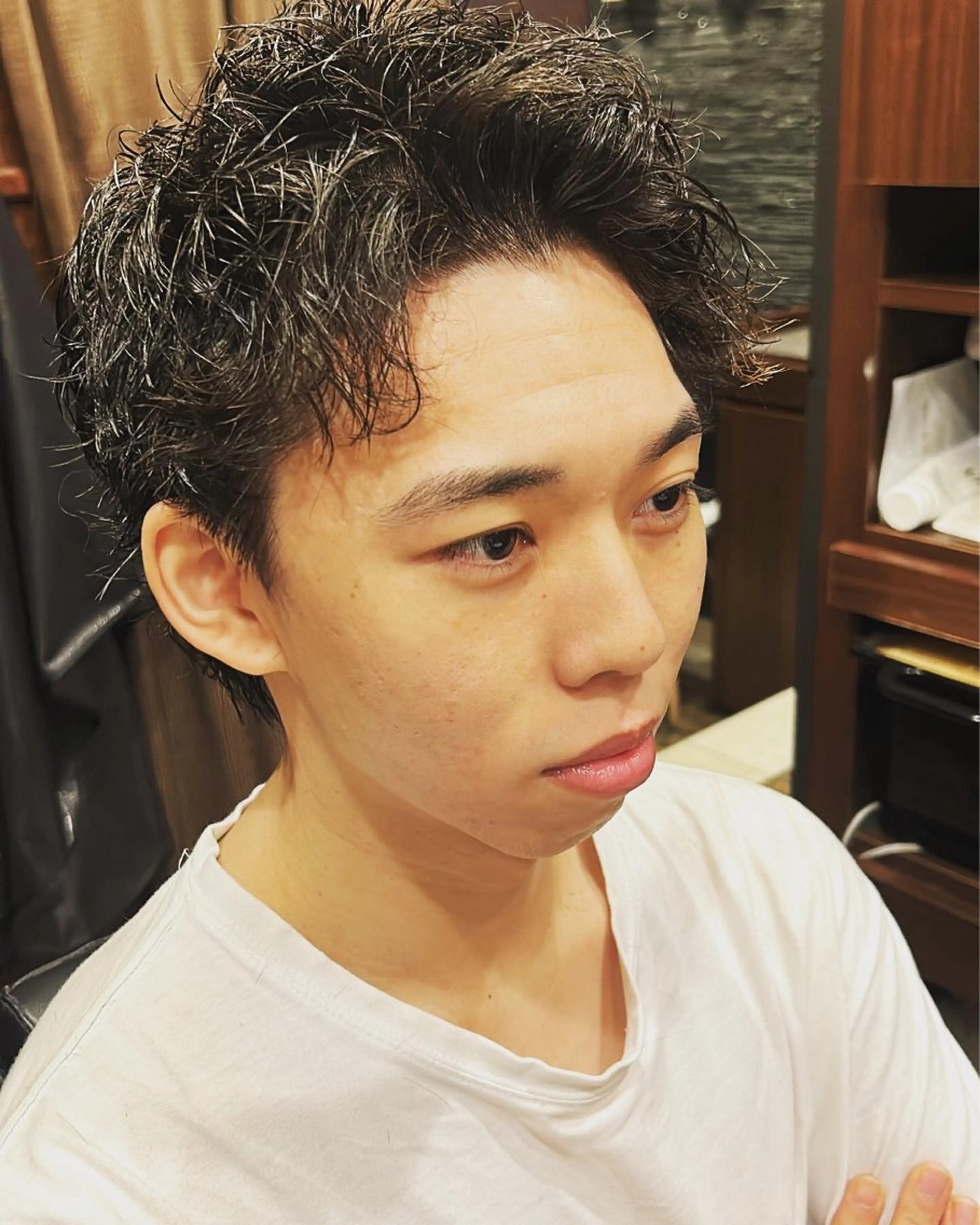 ショート パーマ メンズ ヒロ銀座　平井 海斗のヘアスタイル