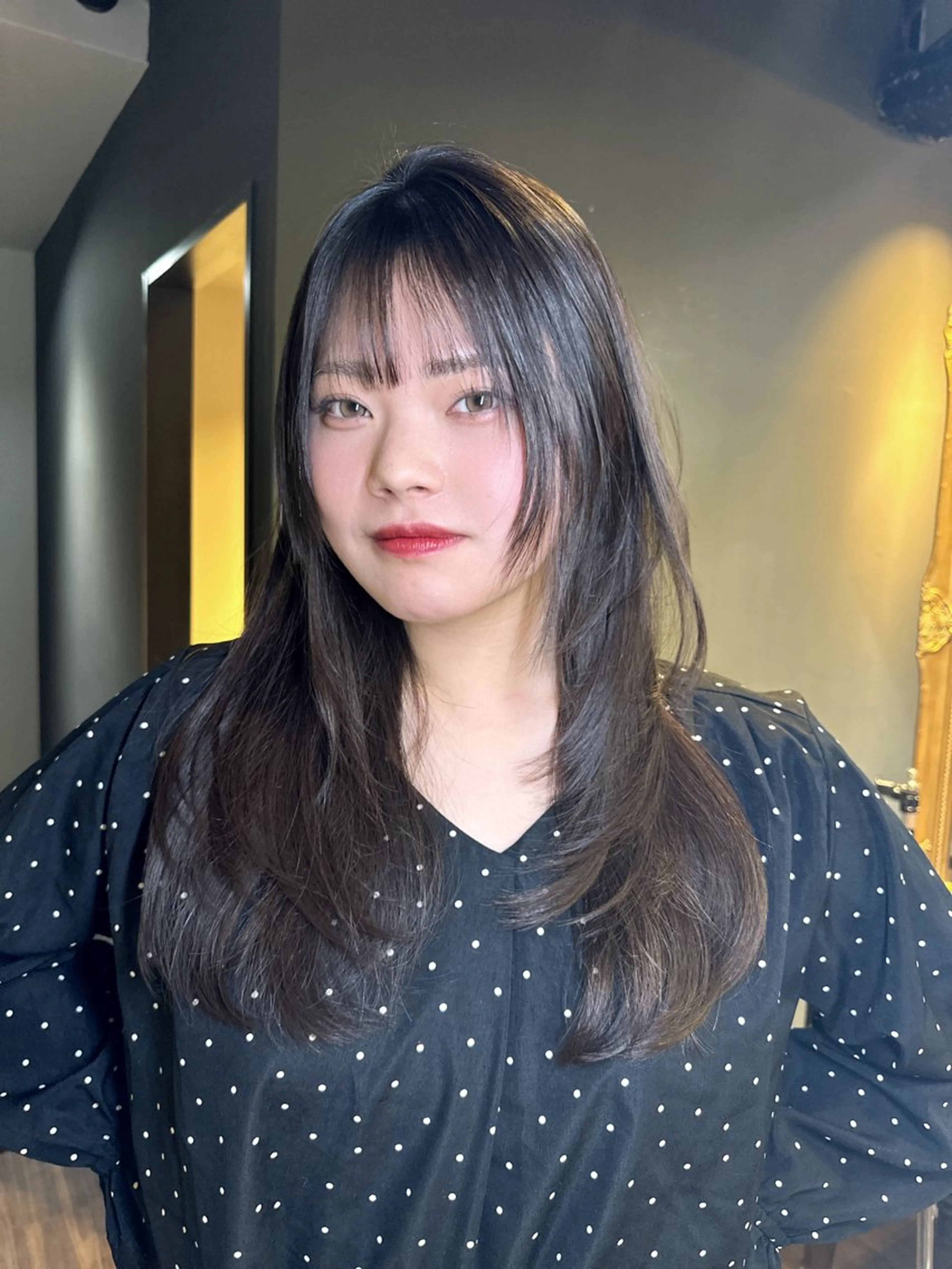 ロング カラー カット ヘアカラー トリートメント ワンホンヘア ケラチン/Kaitoのヘアスタイル