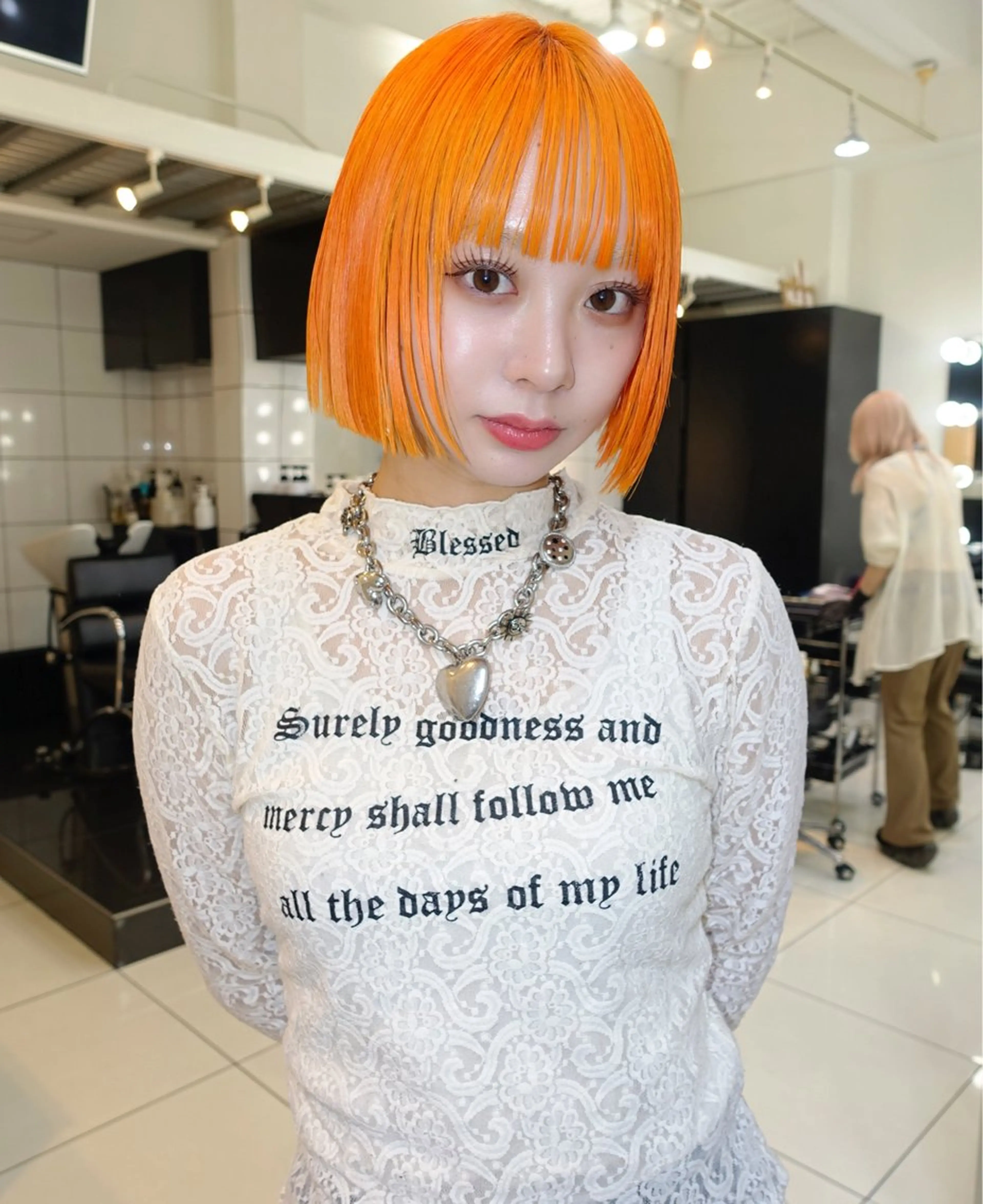 ショート カラー ボブ.顔周りカット カット/ユキカのヘアスタイル